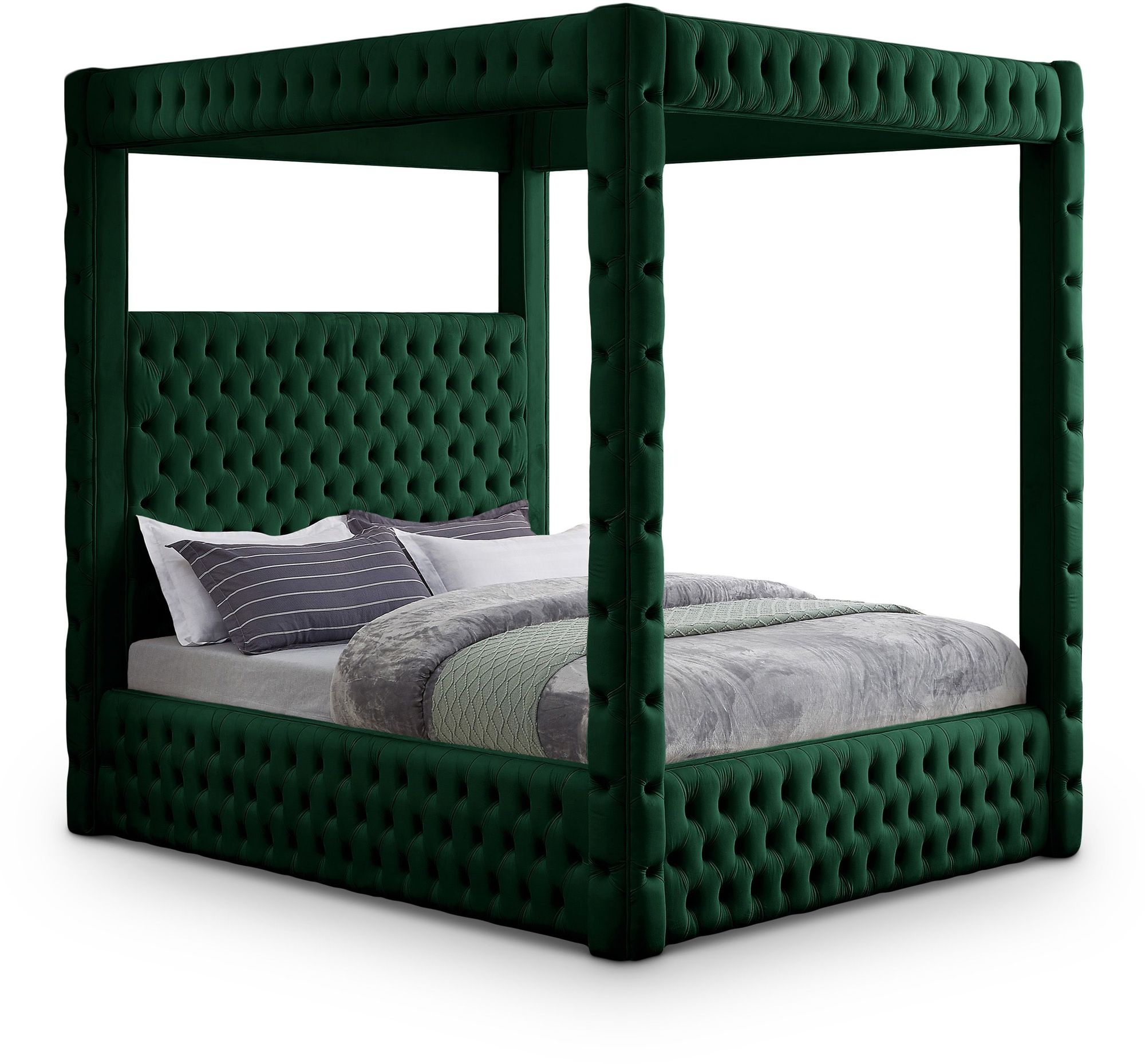 Royal Velvet Canopy Bed