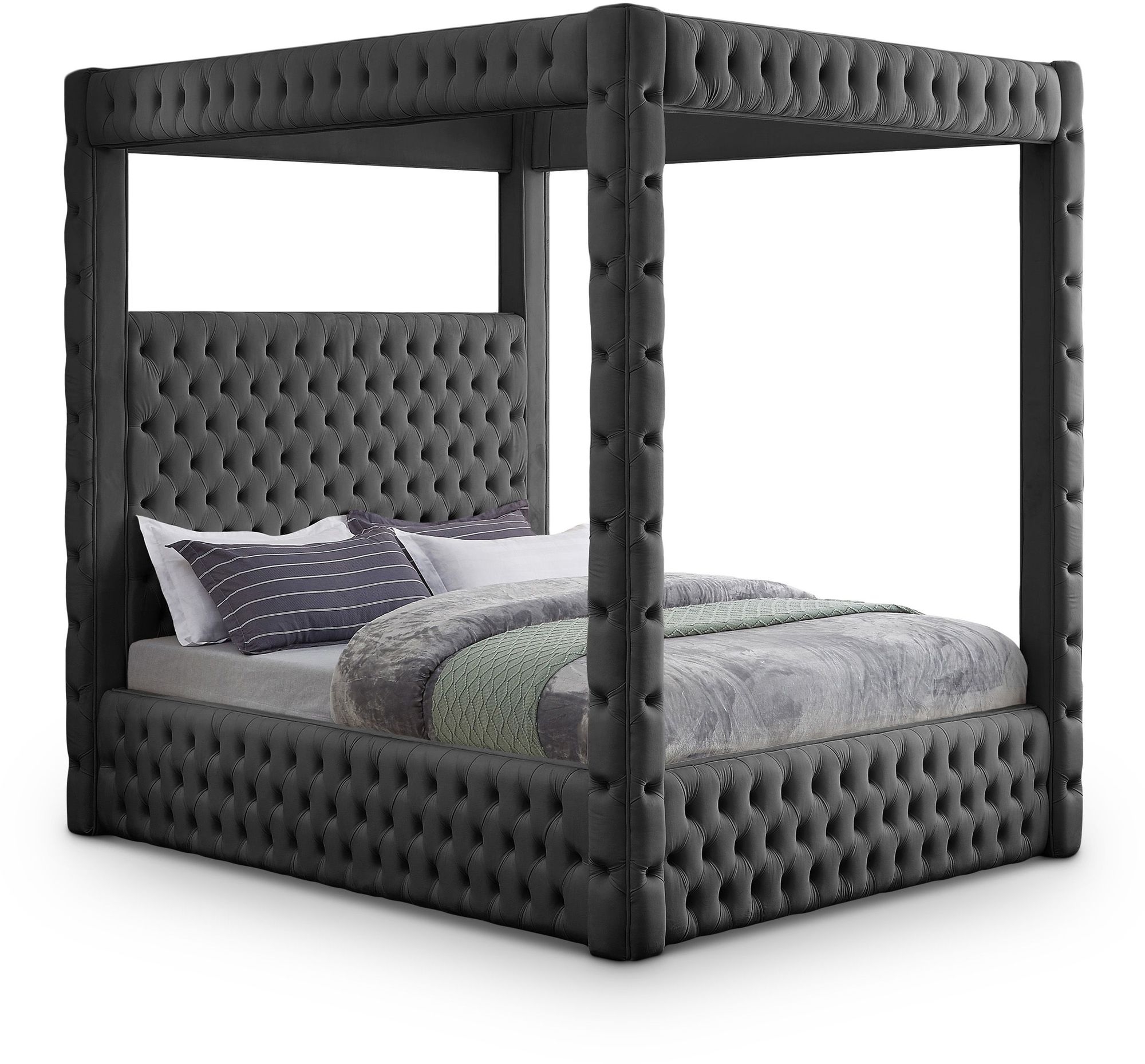 Royal Velvet Canopy Bed