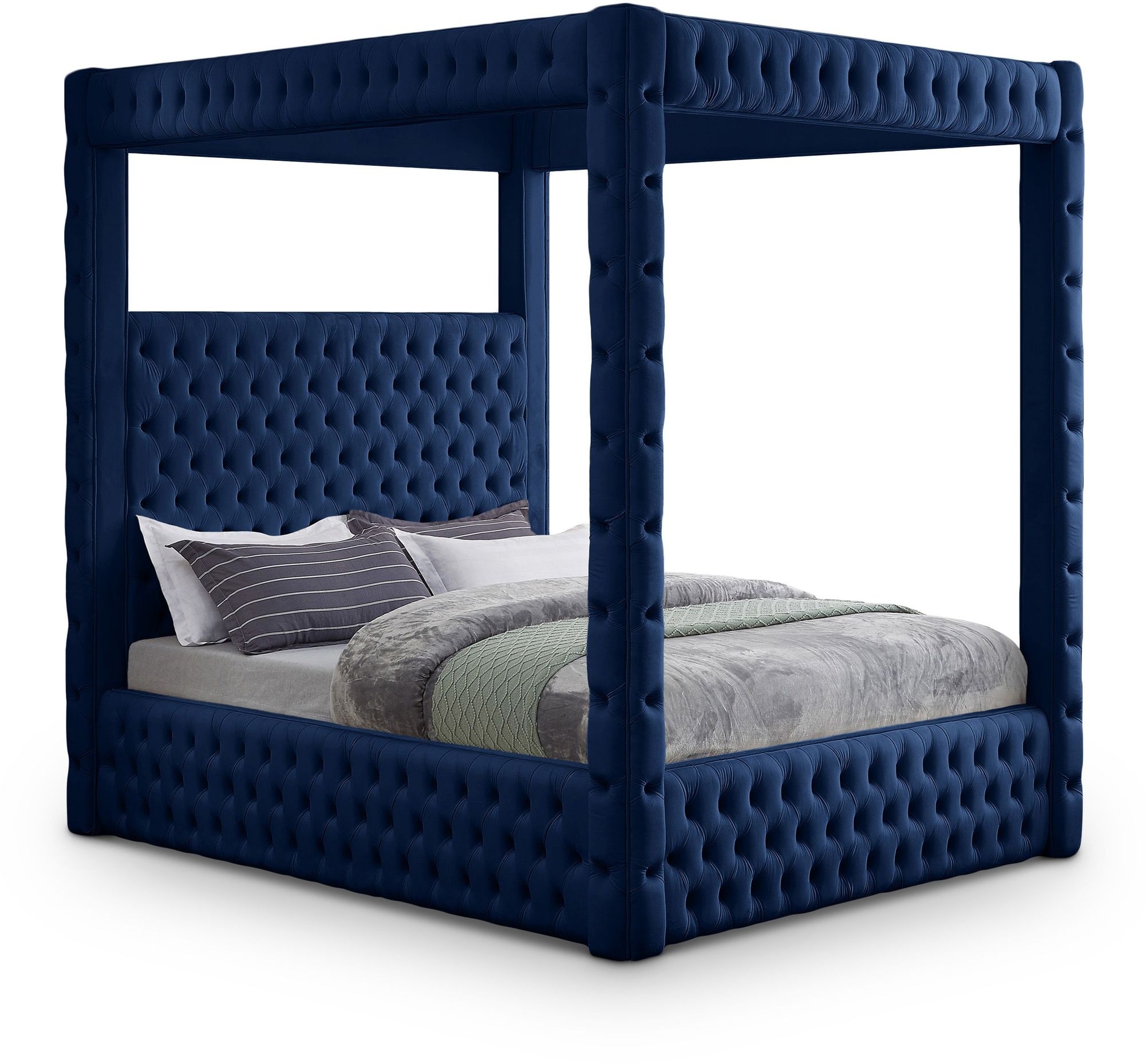 Royal Velvet Canopy Bed