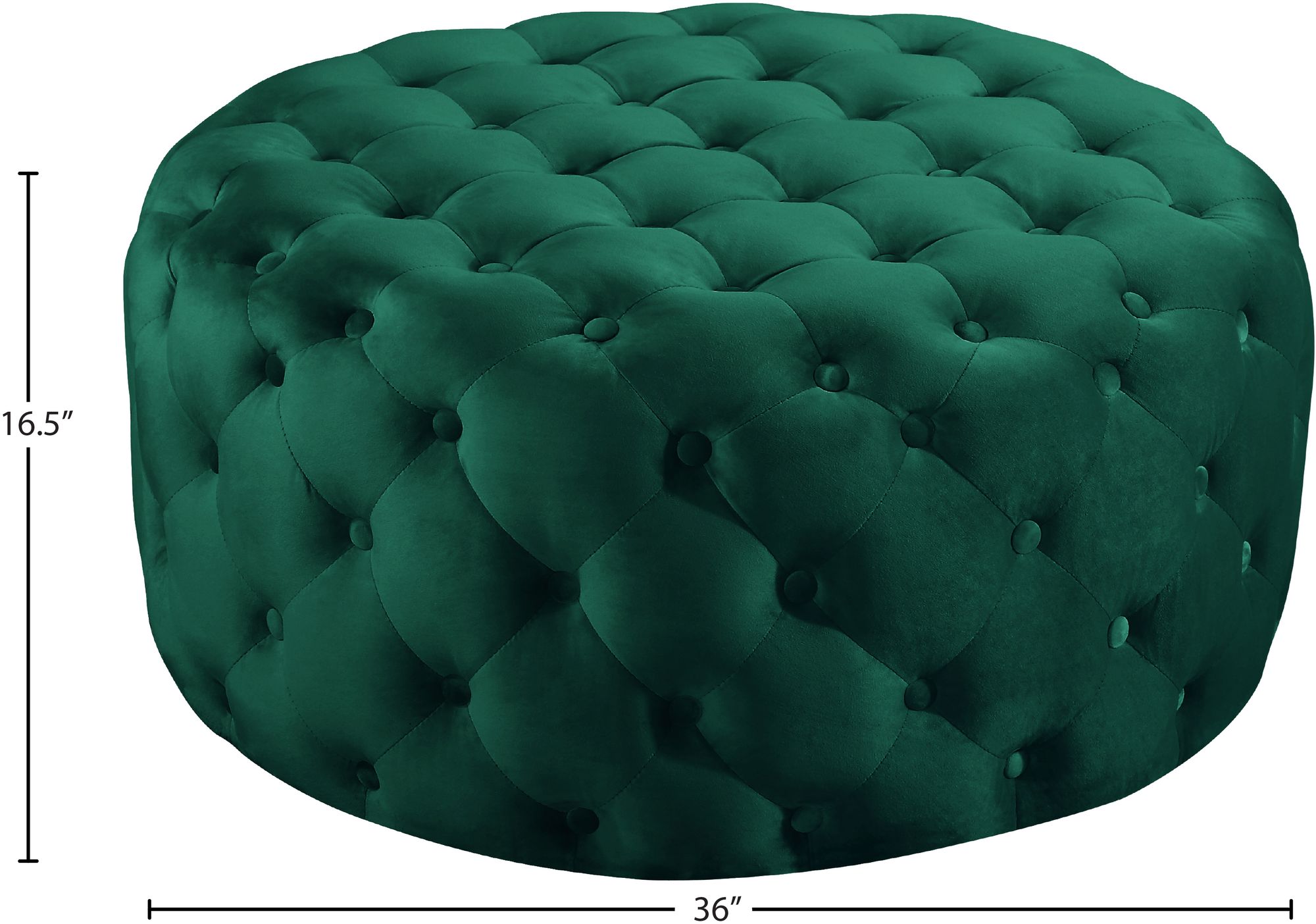Addison Velvet Ottoman/Bench
