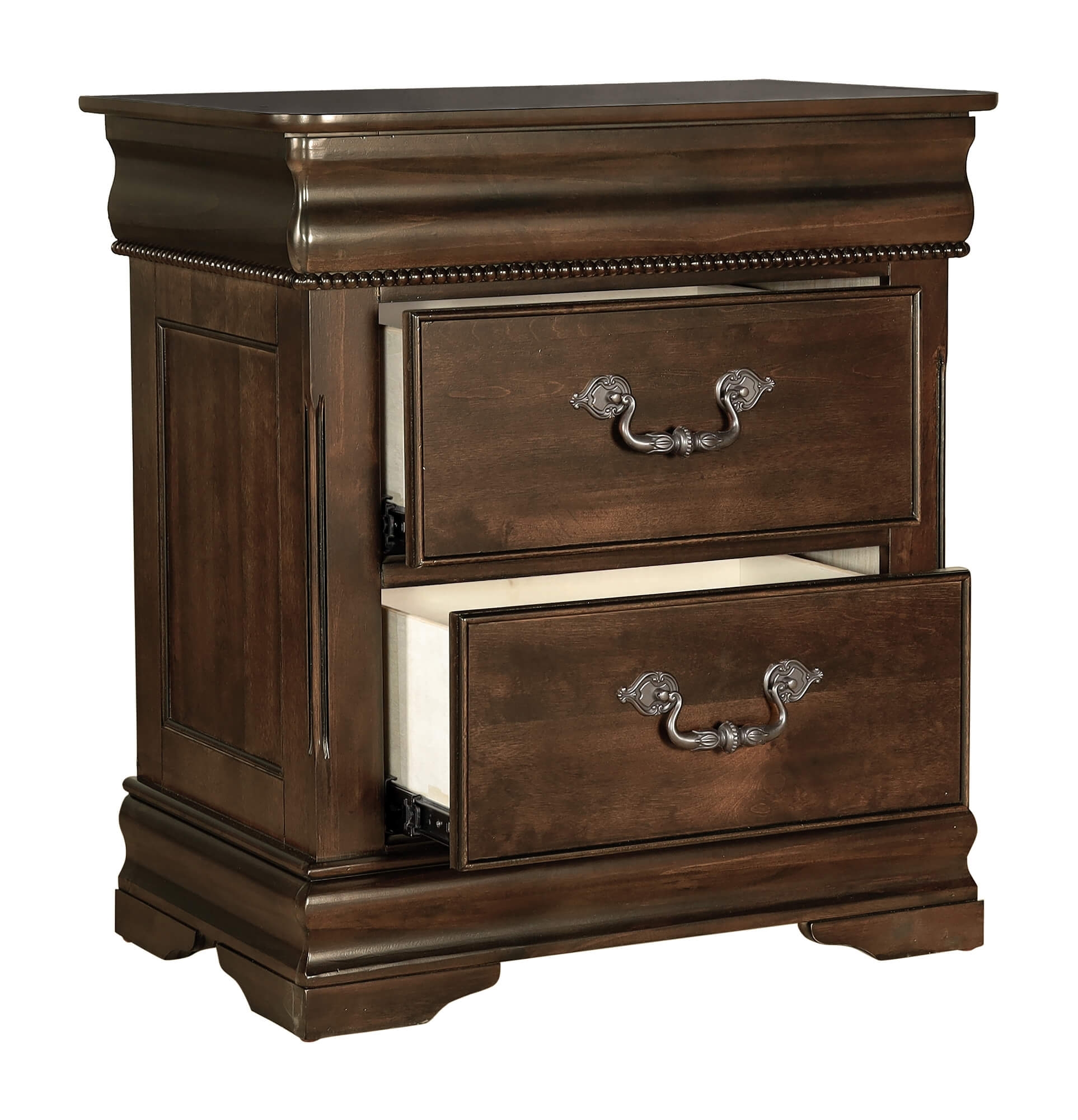 Mont Belvieu Wood/Wood Veneer Nightstand w/ Hidden Drawer