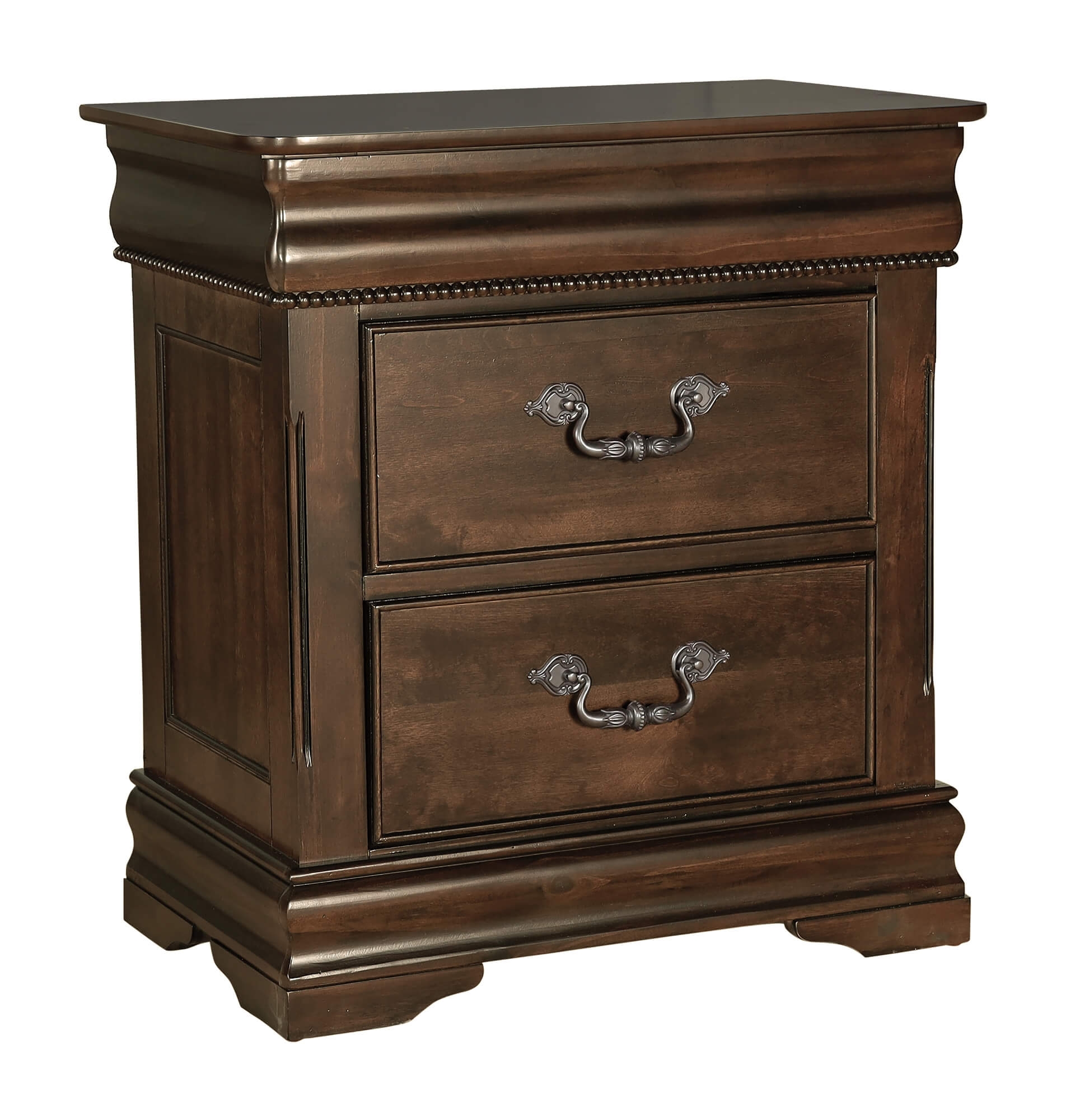 Mont Belvieu Wood/Wood Veneer Nightstand w/ Hidden Drawer