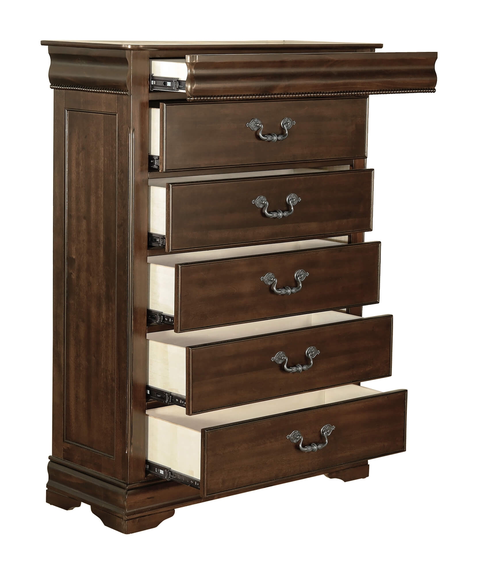 Mont Belvieu Wood/Wood Veneer Chest w/ Hidden Drawer