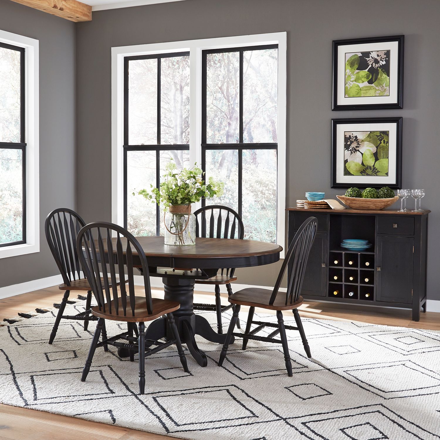 Carolina Crossing Extendable Pedestal Dining Set