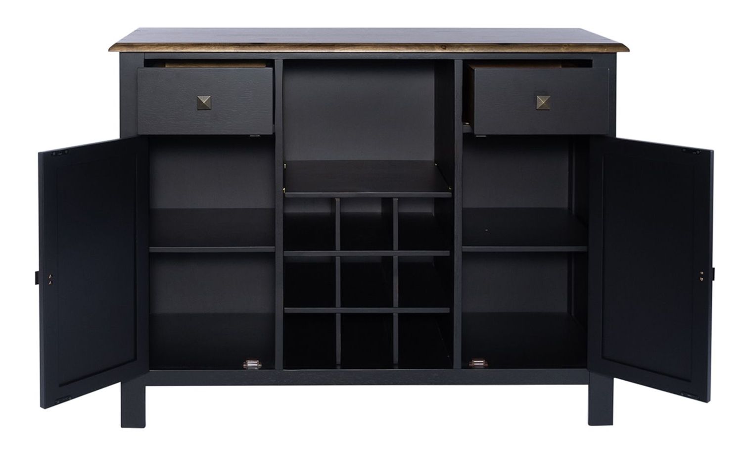 Carolina Crossing Drop Leaf Dining Set | Black & Honey