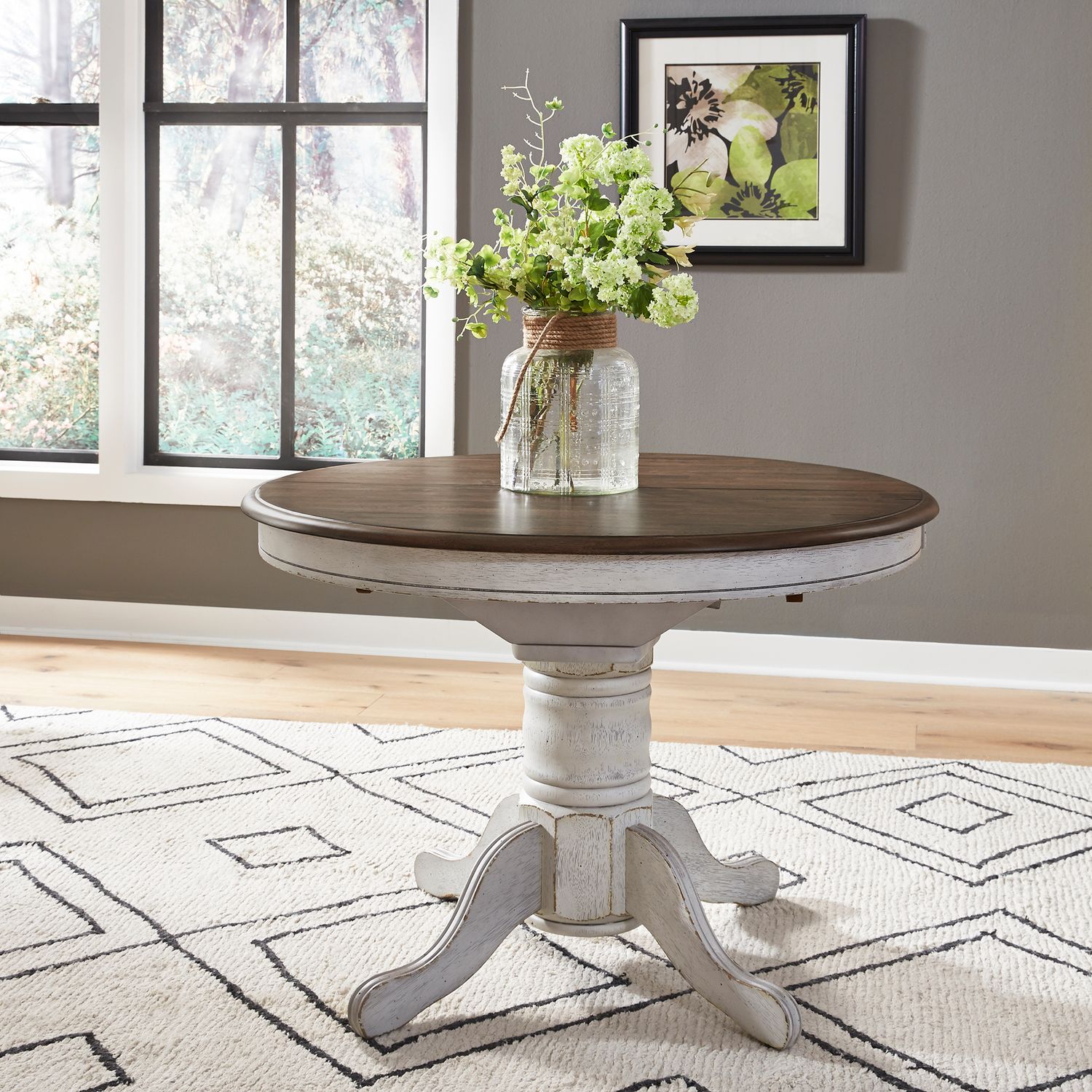 Carolina Crossing Extendable Pedestal Dining Set