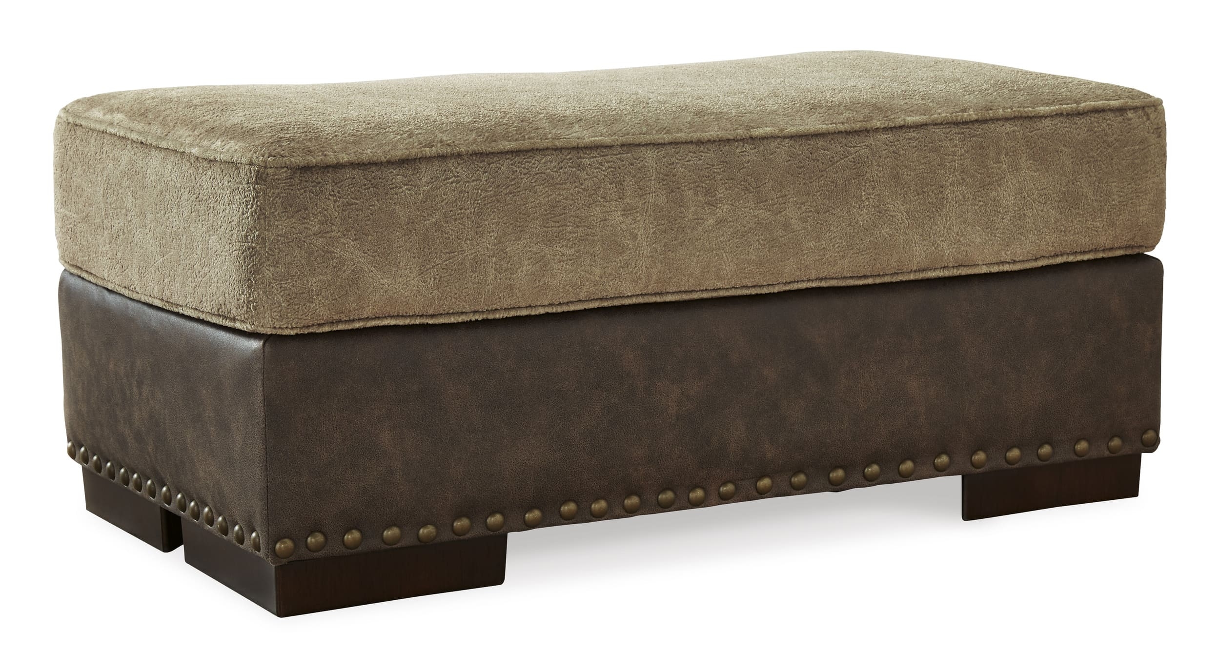 Ashley Alesbury/Faux Leather Ottoman