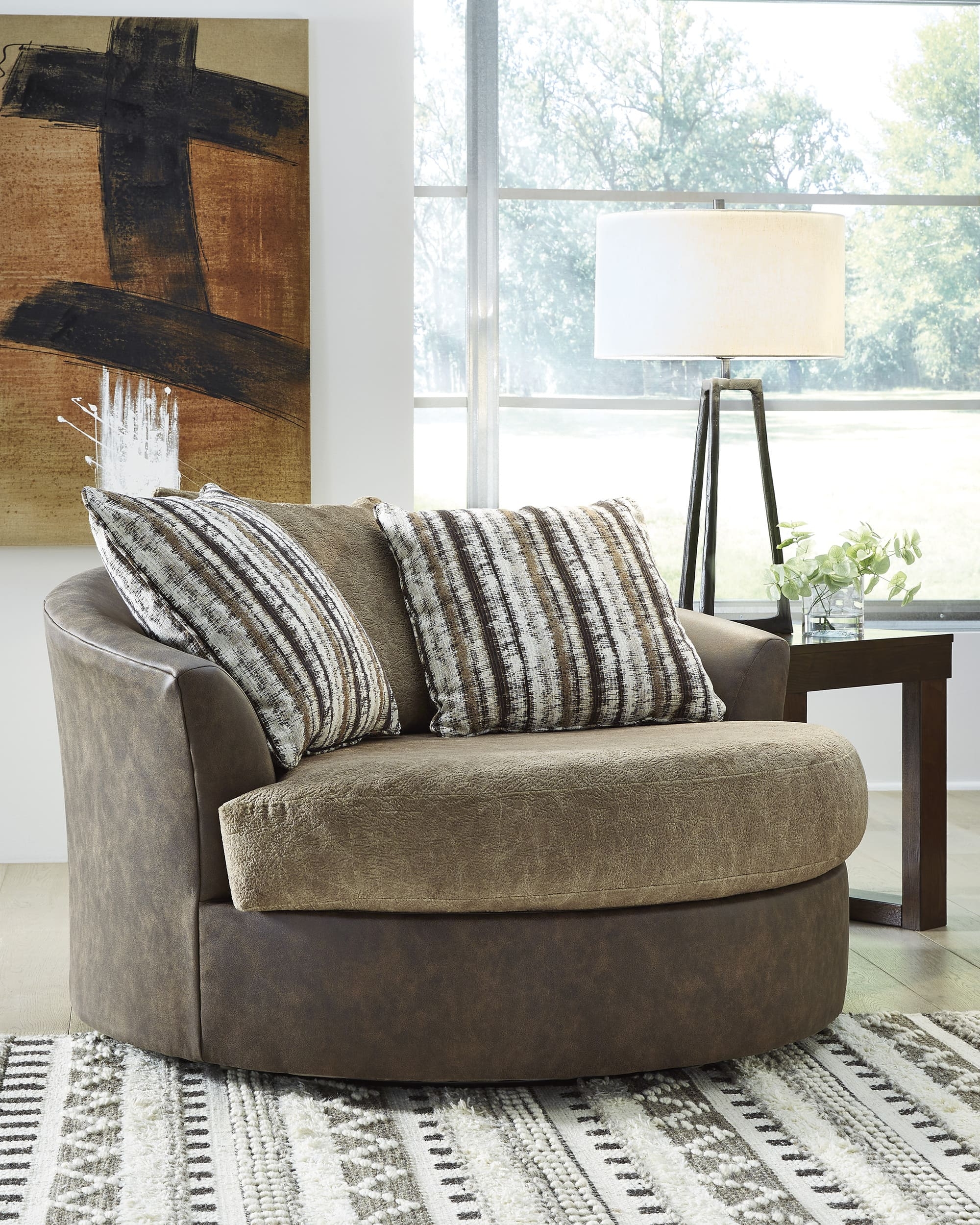 Ashley Alesbury Polyester/Faux Leather Accent Chairs