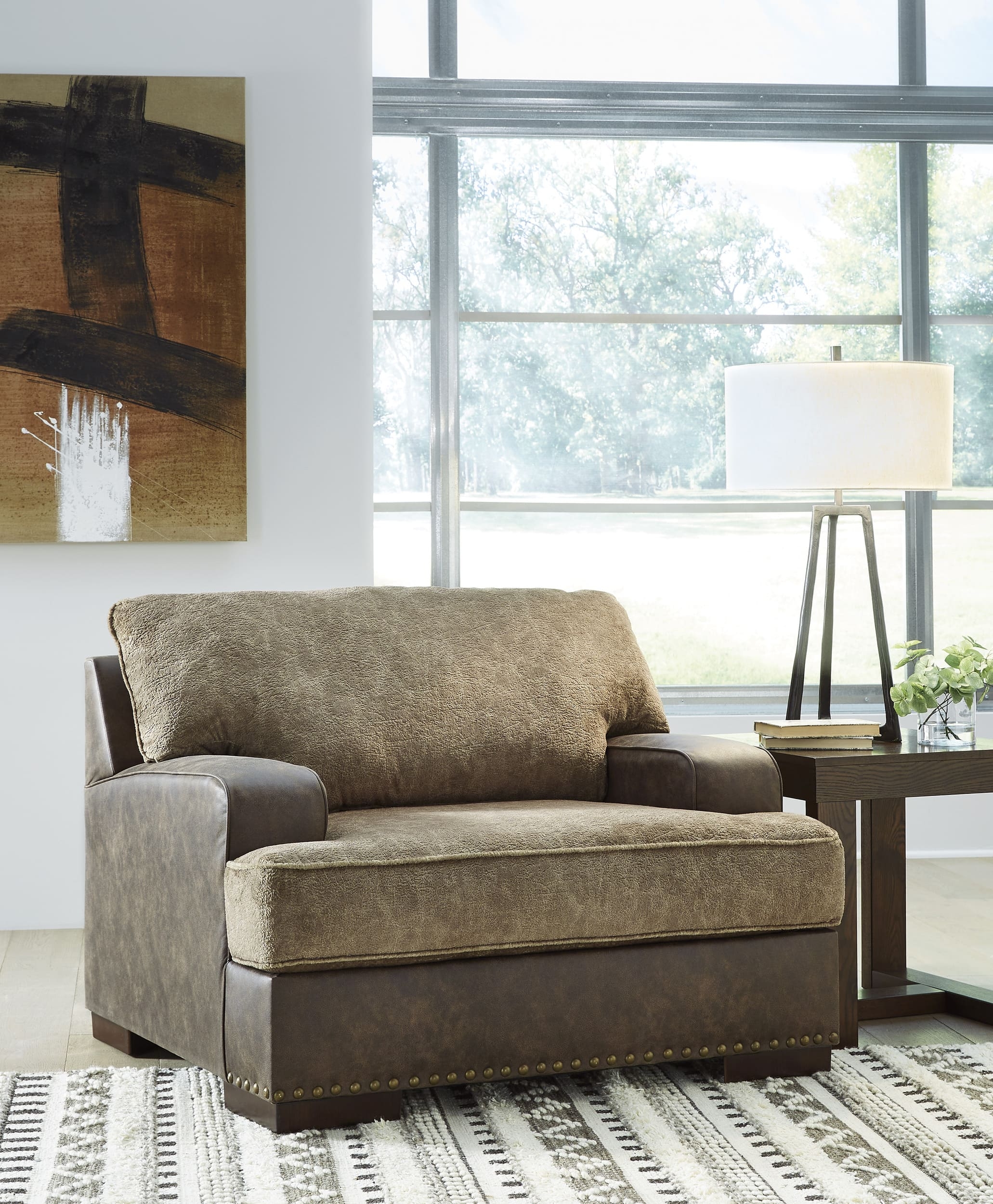 Ashley Alesbury Polyester/Faux Leather Chair