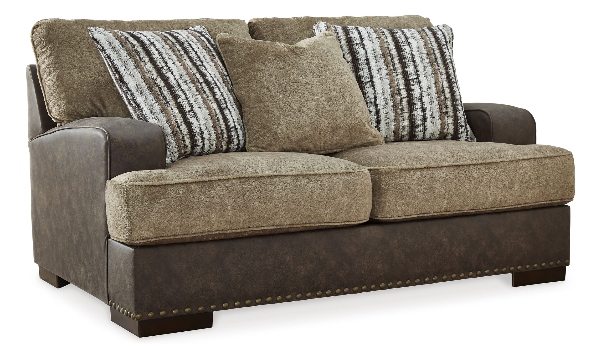 Ashley Alesbury/Faux Leather Loveseat