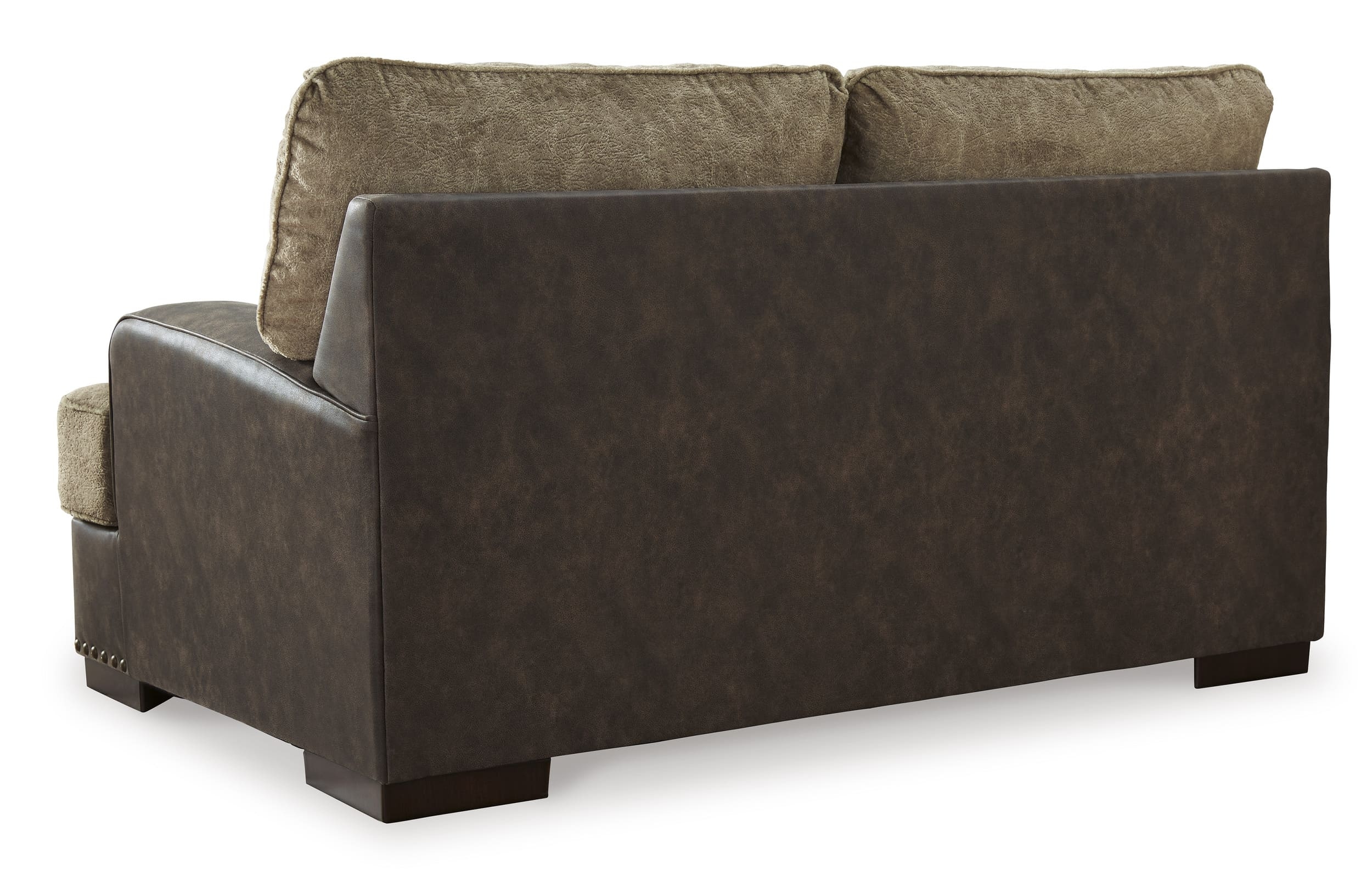 Ashley Polyester/Faux Leather Loveseat Back