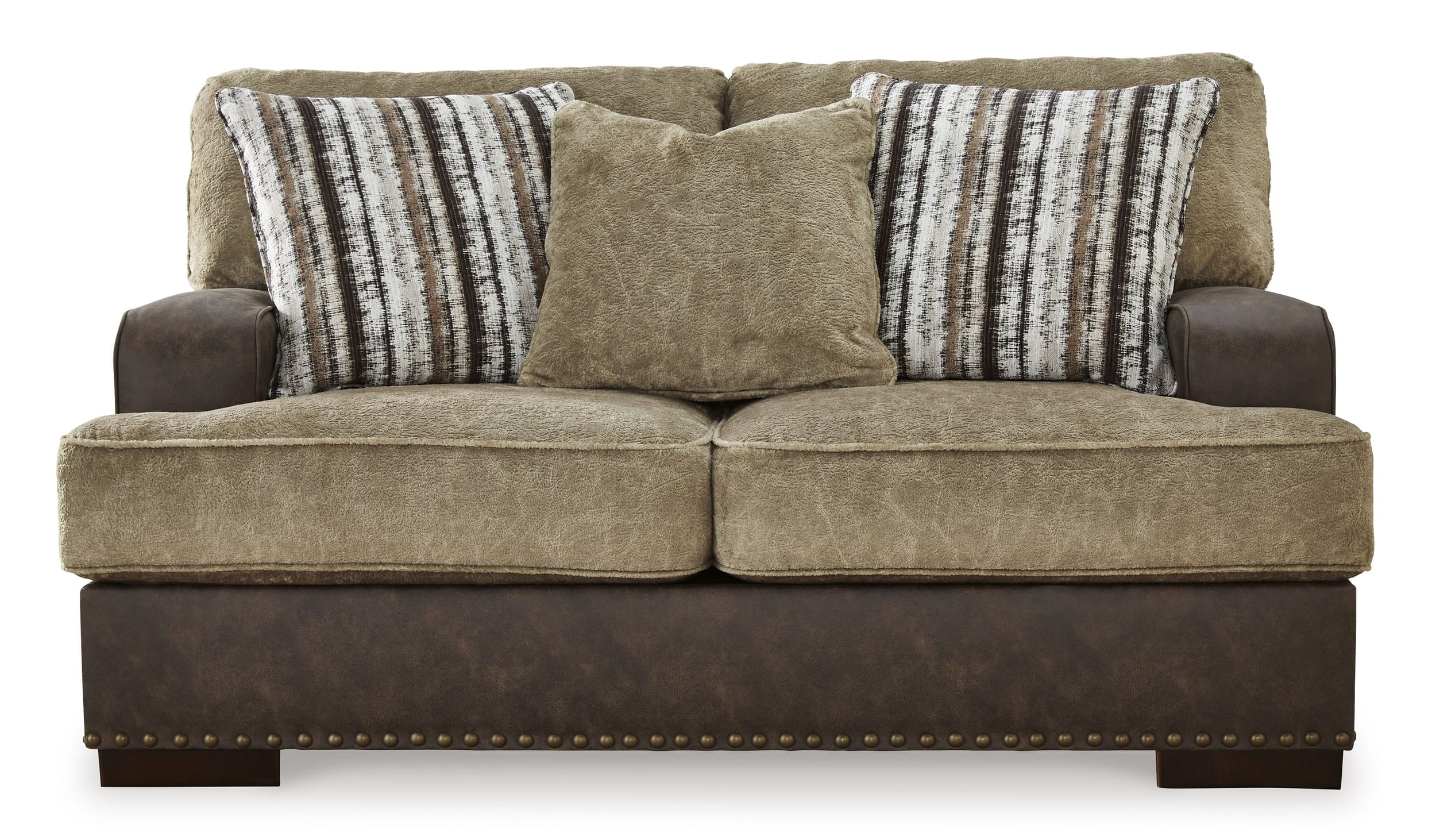 Faux Leather Loveseat by Ashley