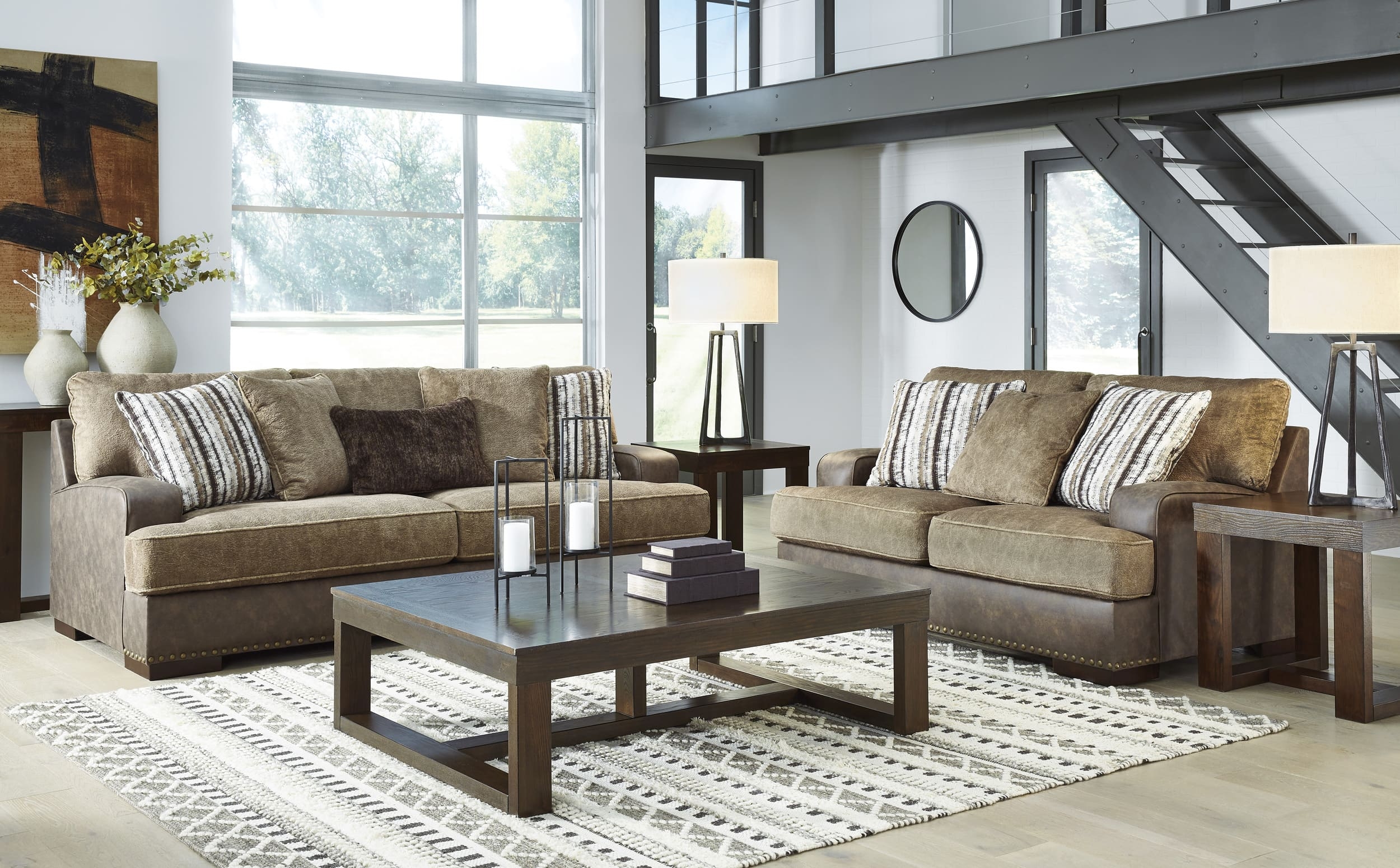 Ashley Alesbury Sofa, Loveseat And Center Table