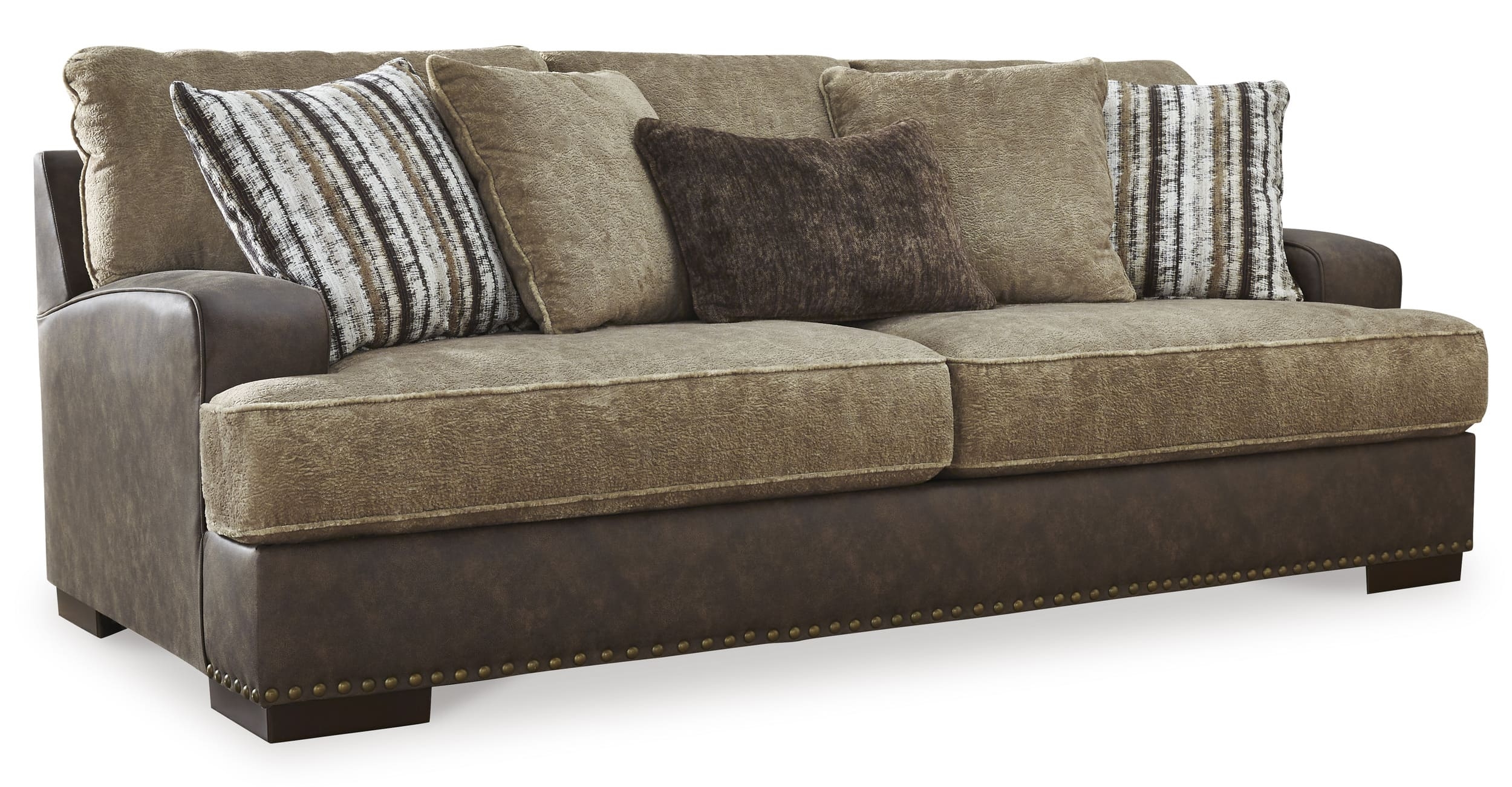 Ashley Alesbury/Faux Leather Sofa