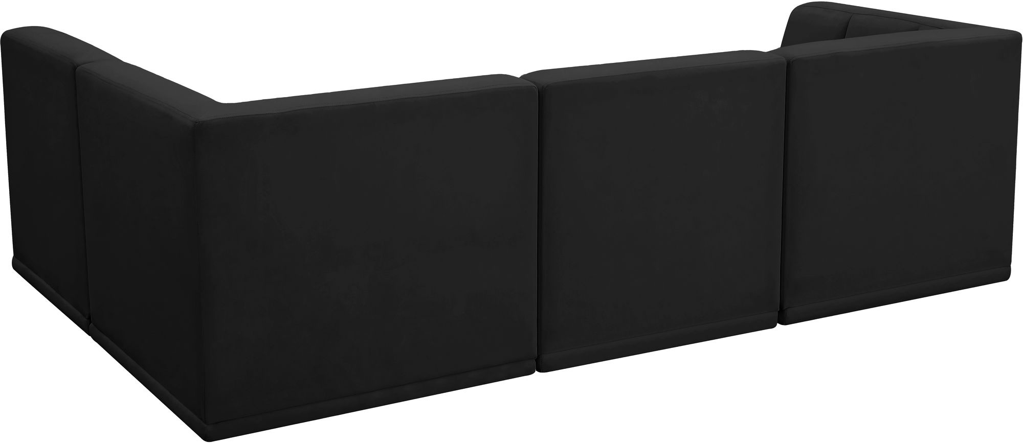 Relax 98" 4-Piece Velvet Modular Sectional