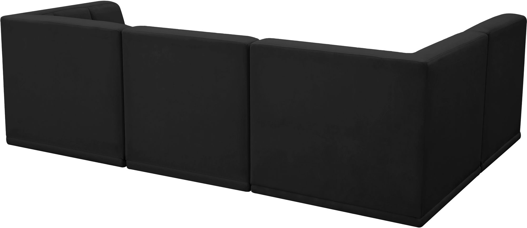 Relax 98" 4-Piece Velvet Modular Sectional