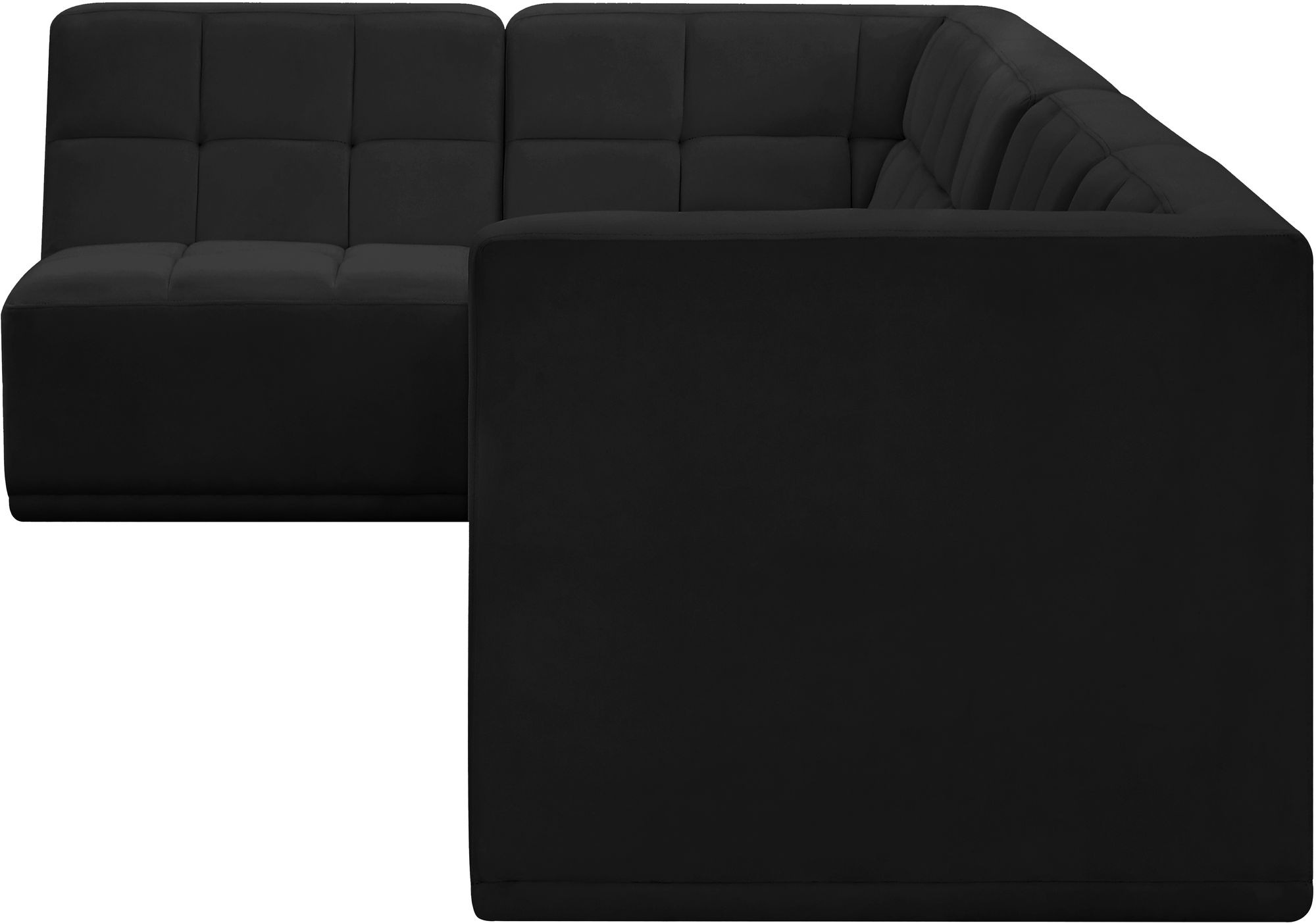 Relax 98" 4-Piece Velvet Modular Sectional