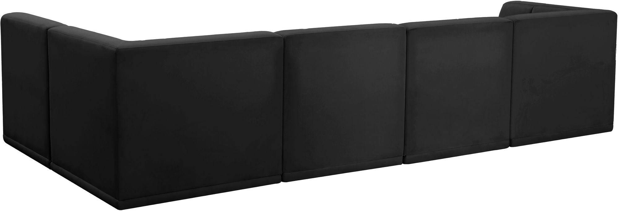 Relax 128" 5-Piece Velvet Modular Sectional