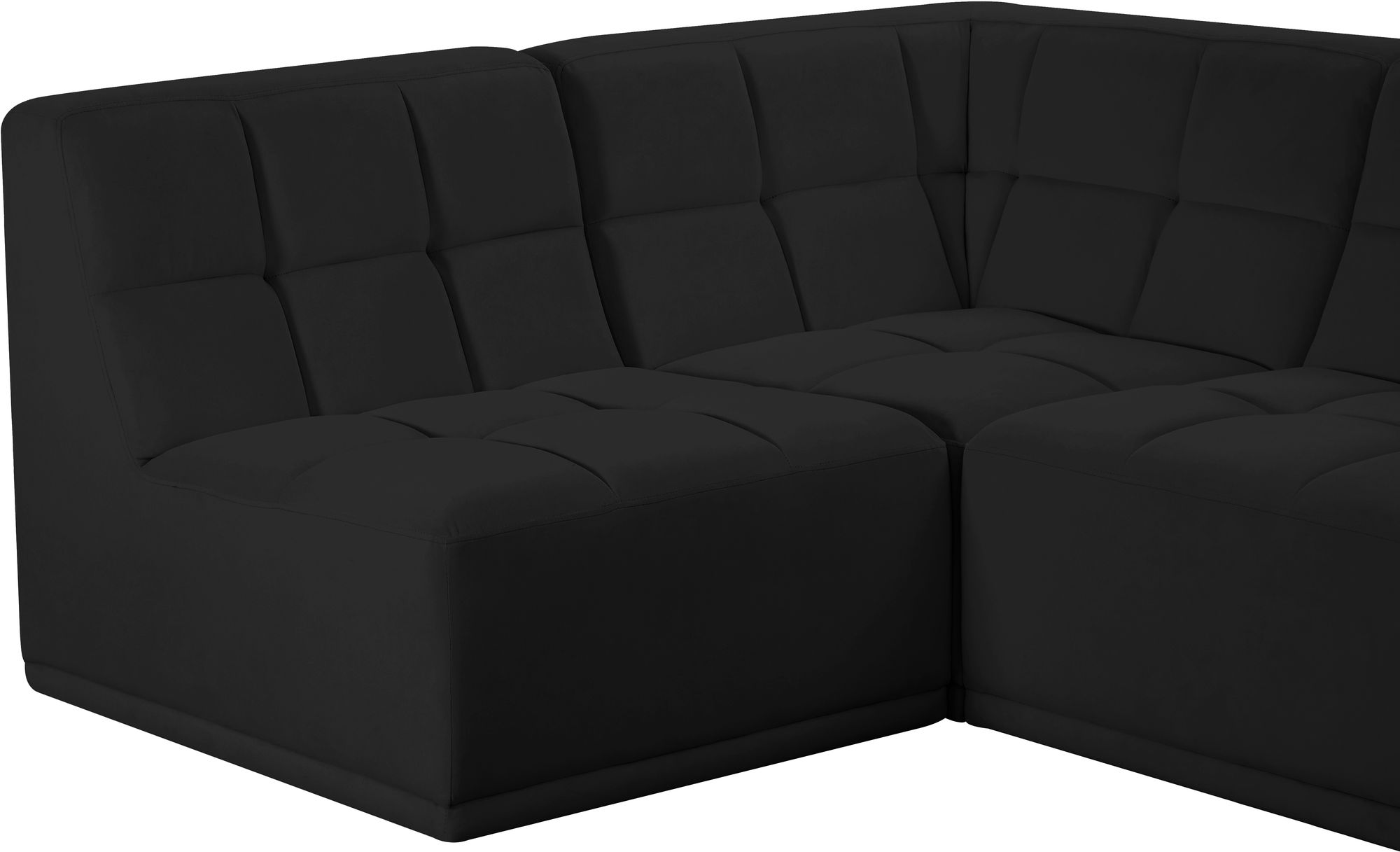 Relax 94" 5-Piece Velvet Modular Sectional