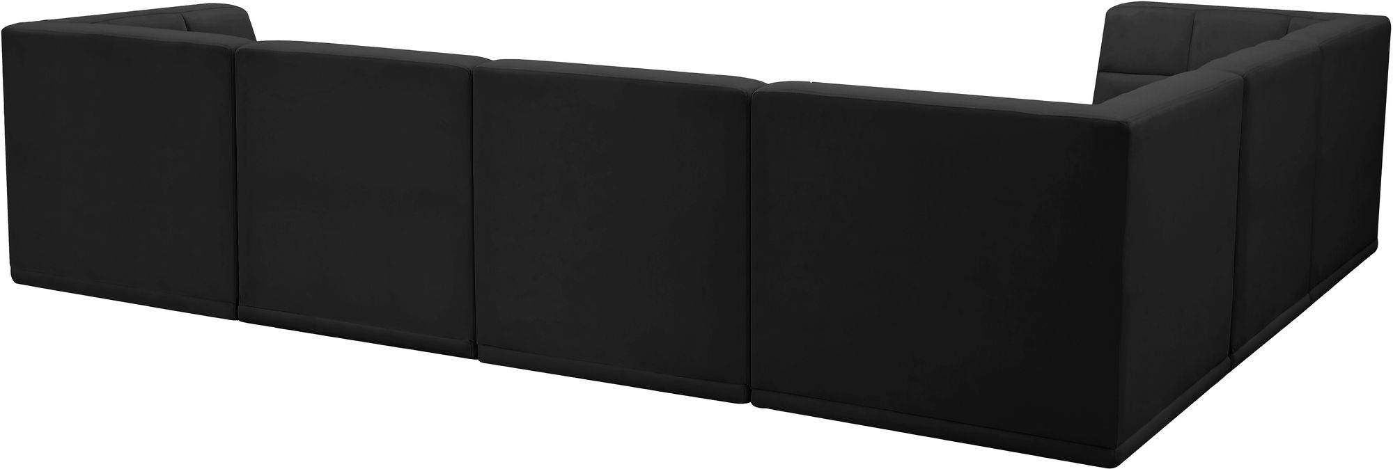 Relax 128" 6-Piece Velvet Modular Sectional
