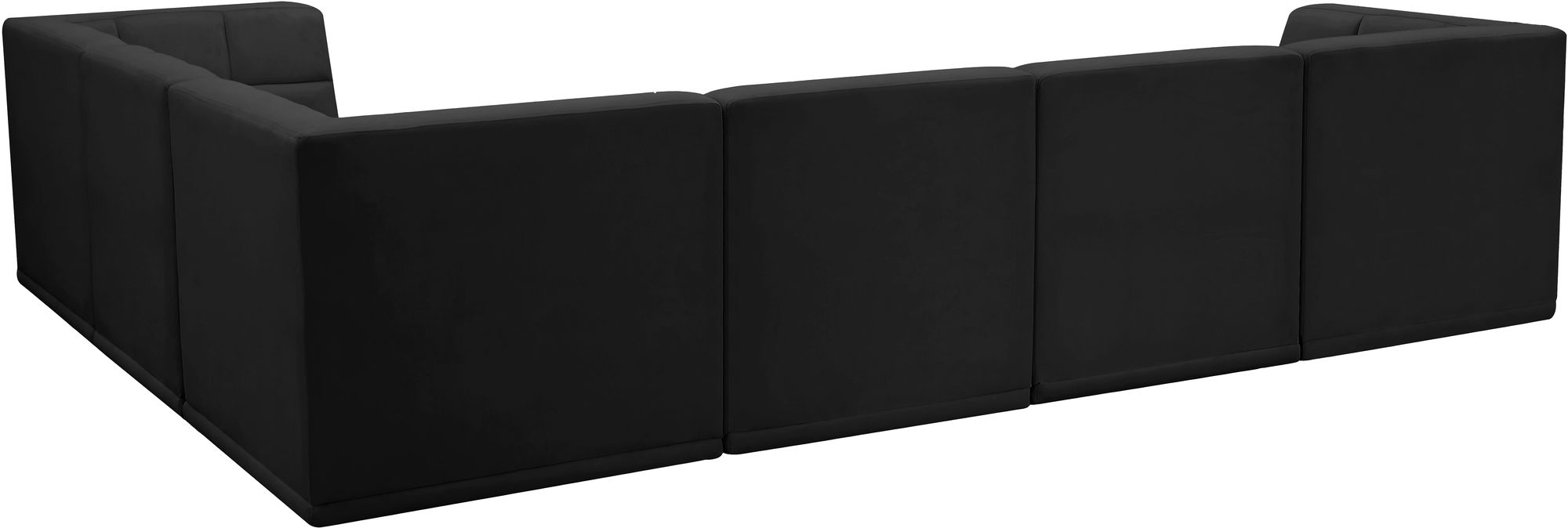 Relax 128" 6-Piece Velvet Modular Sectional