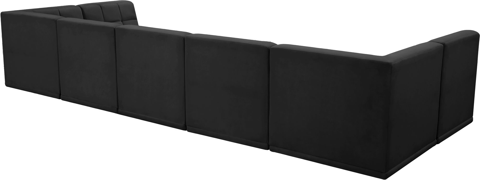Relax 158" 7-Piece Velvet Modular U-Shape Sectional