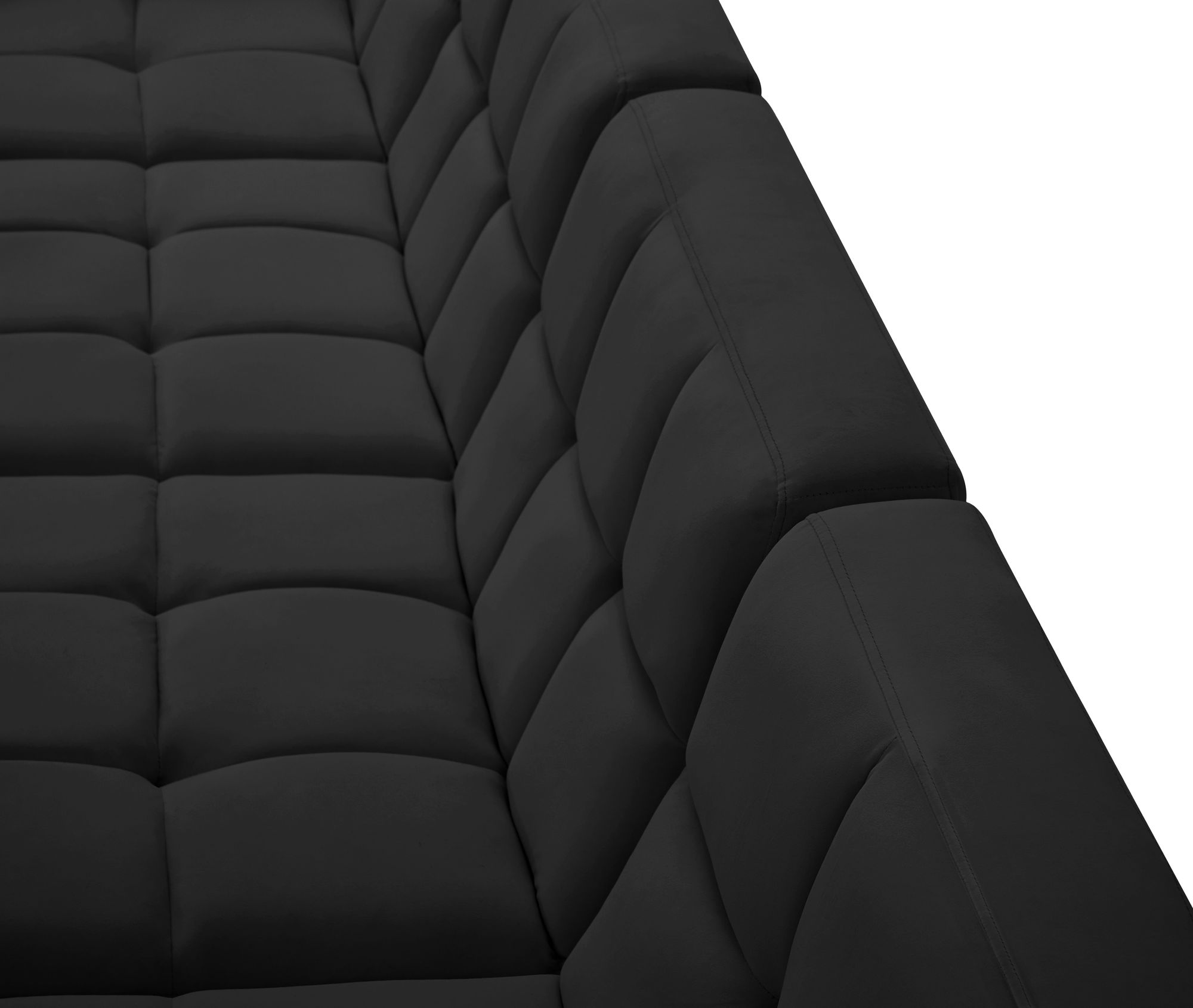 Relax 128" 8-Piece Velvet Modular U-Shape Sectional