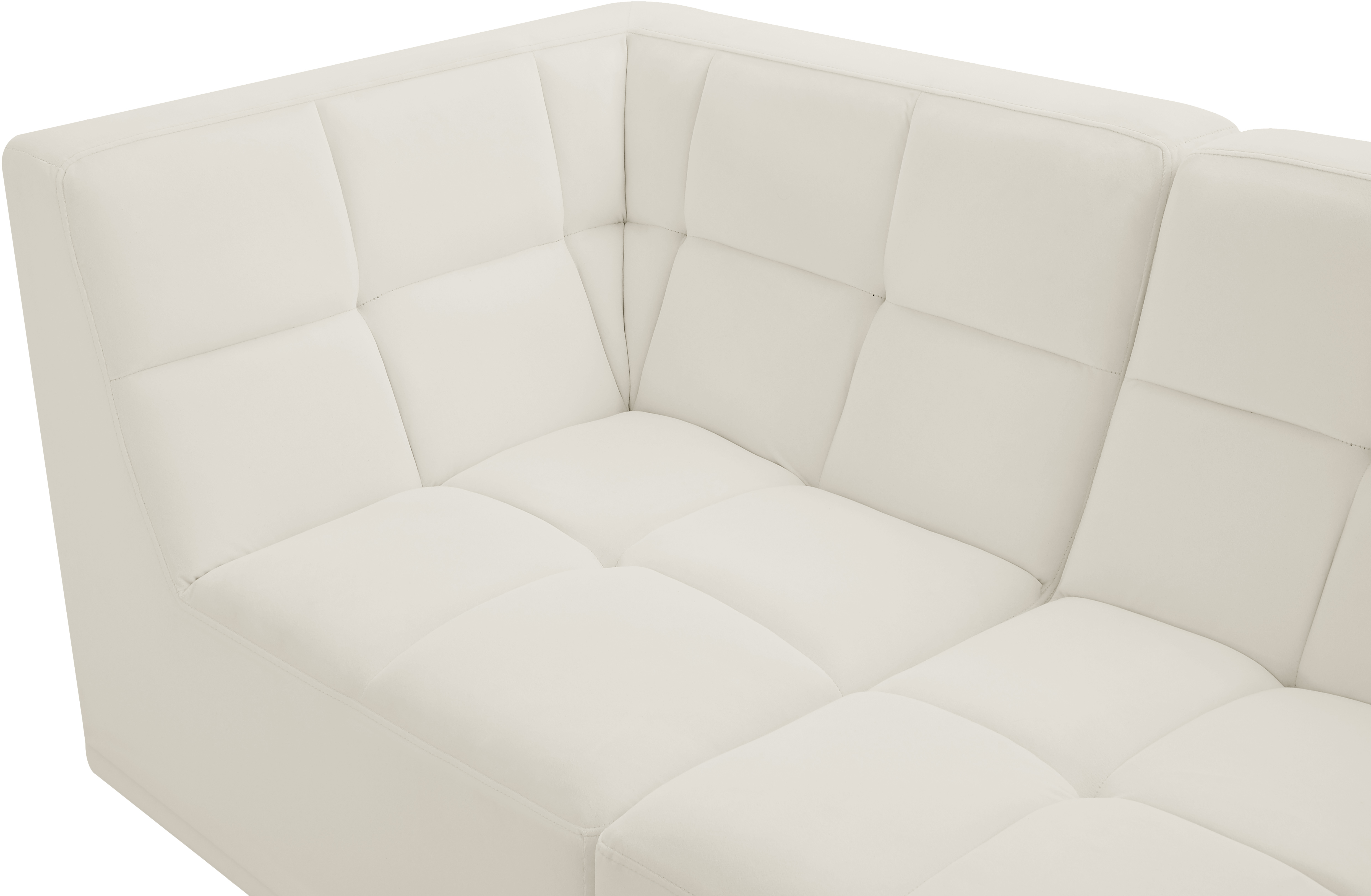 Relax 68" Velvet Modular Sofa