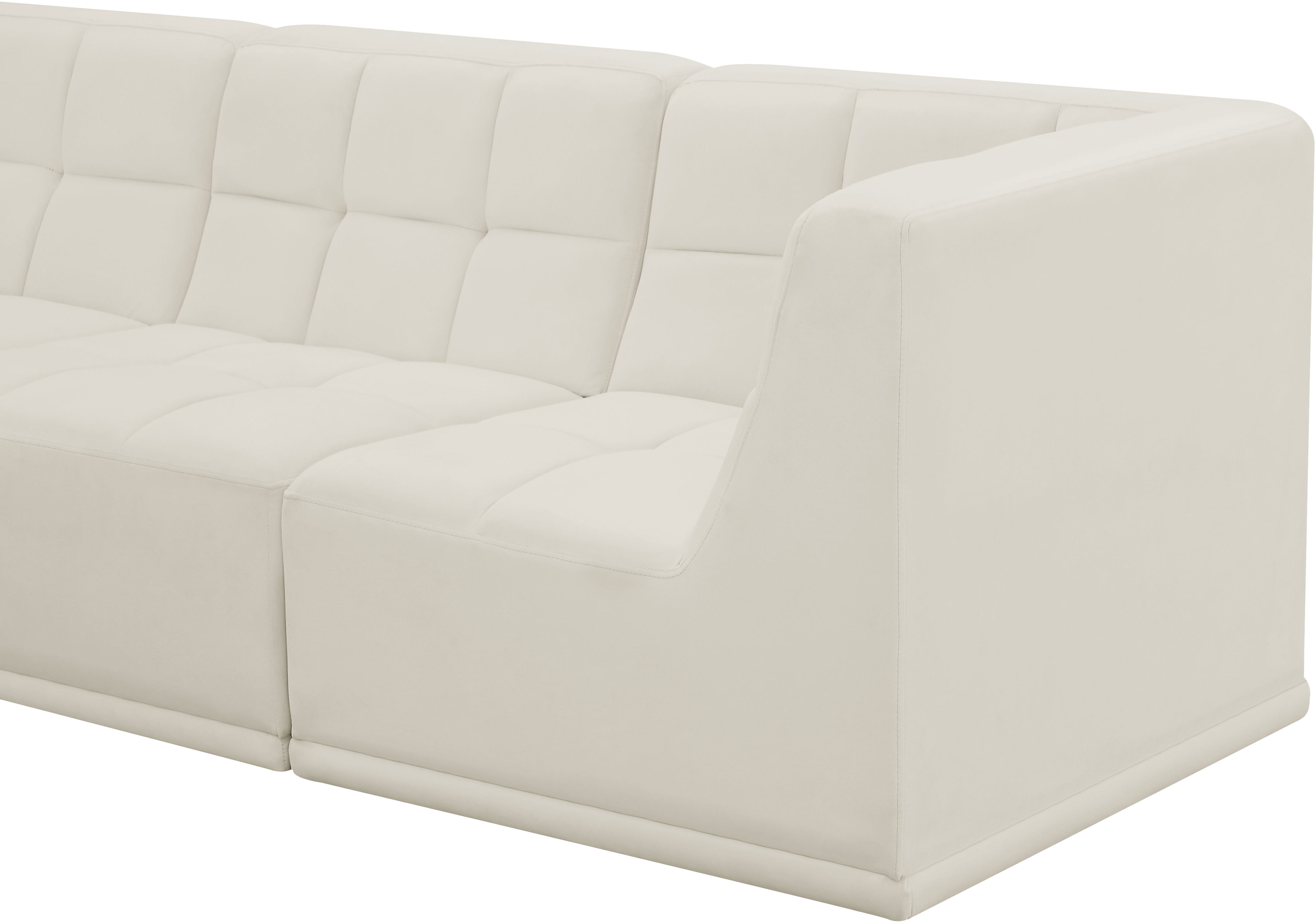 Relax 98" Velvet Modular Sofa
