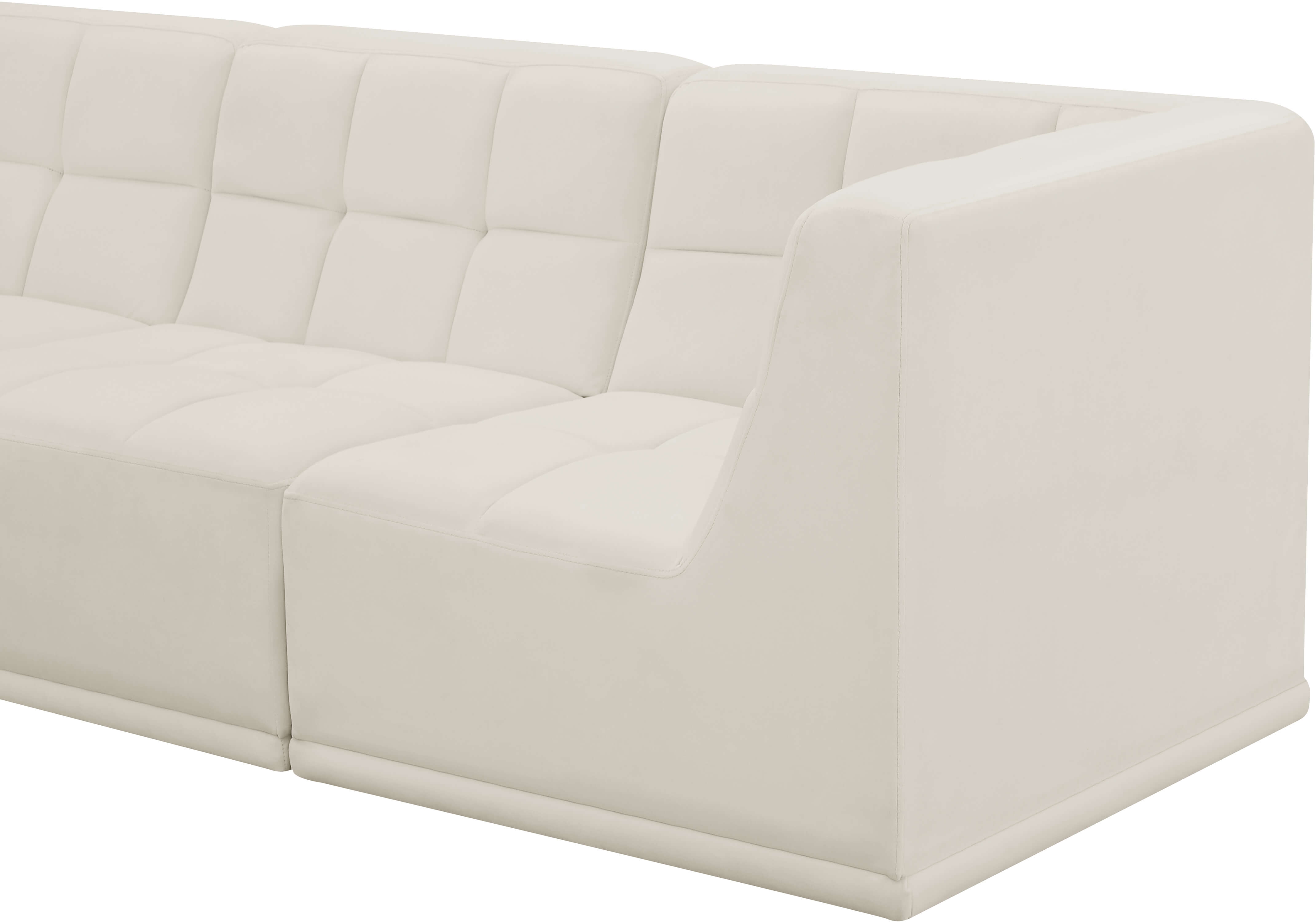 Relax 98" Velvet Modular Sofa