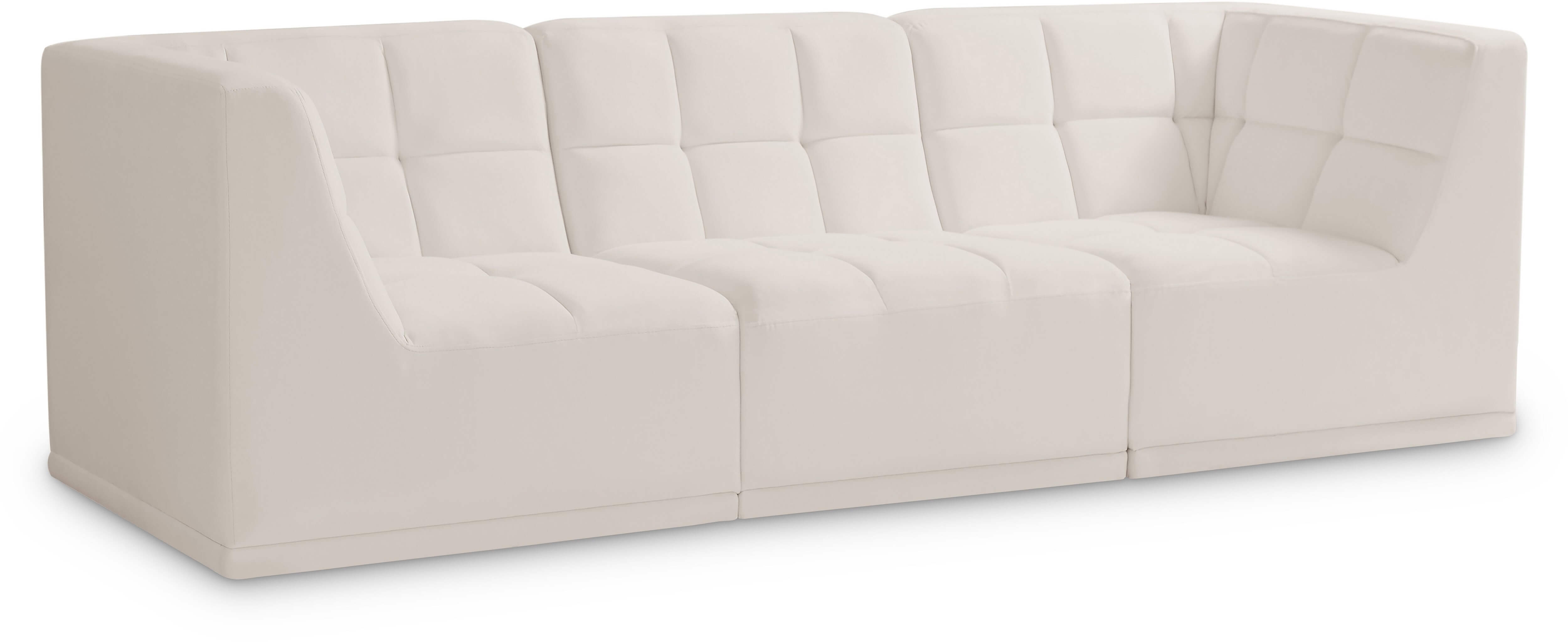Relax 98" Velvet Modular Sofa