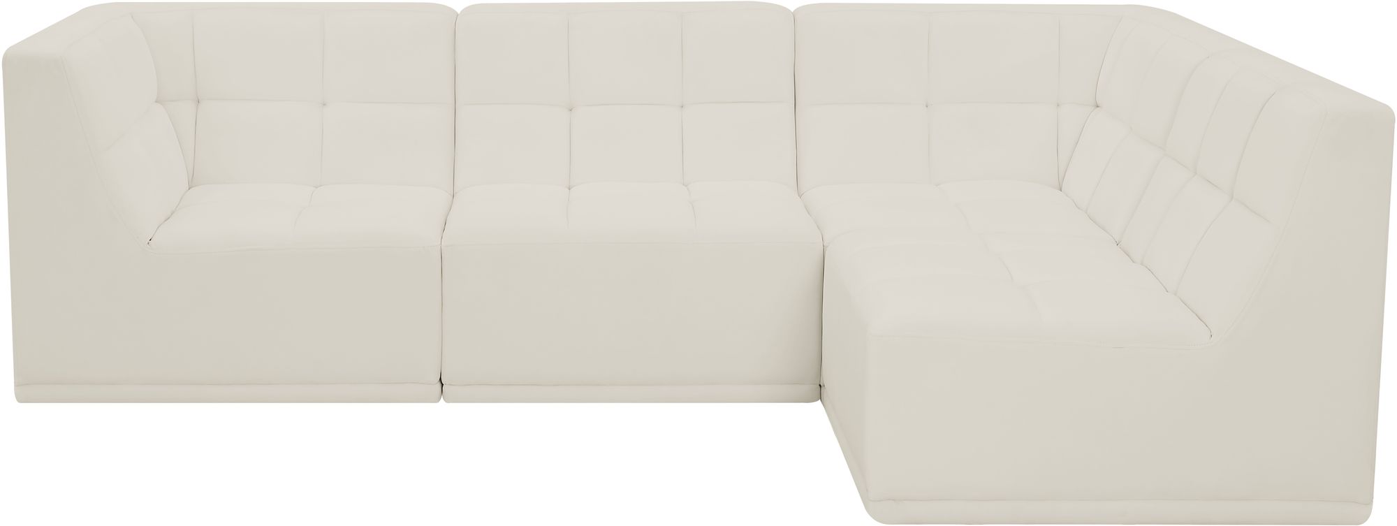 Relax 98" 4-Piece Velvet Modular Sectional