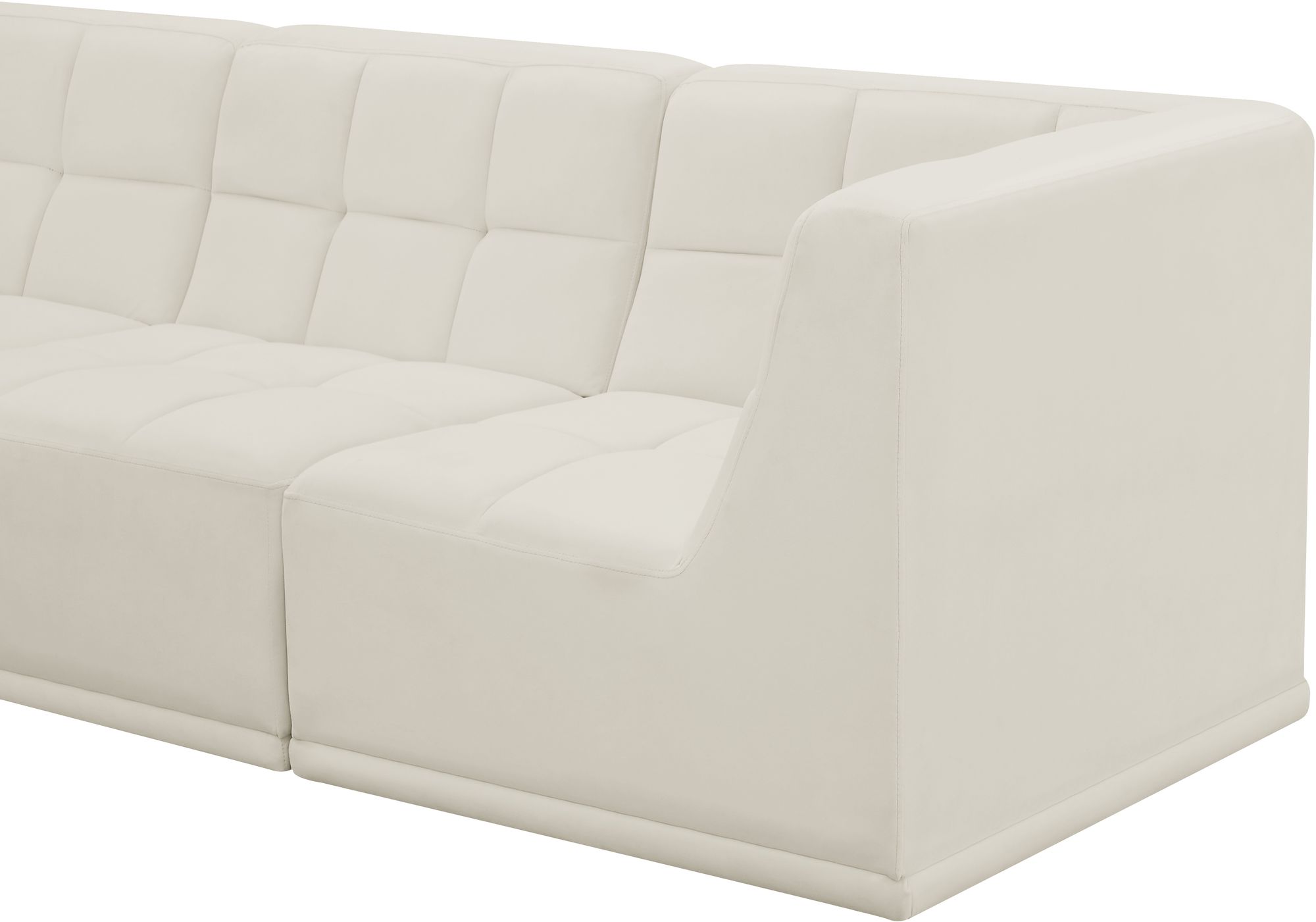 Relax 128" 5-Piece Velvet Modular Sectional