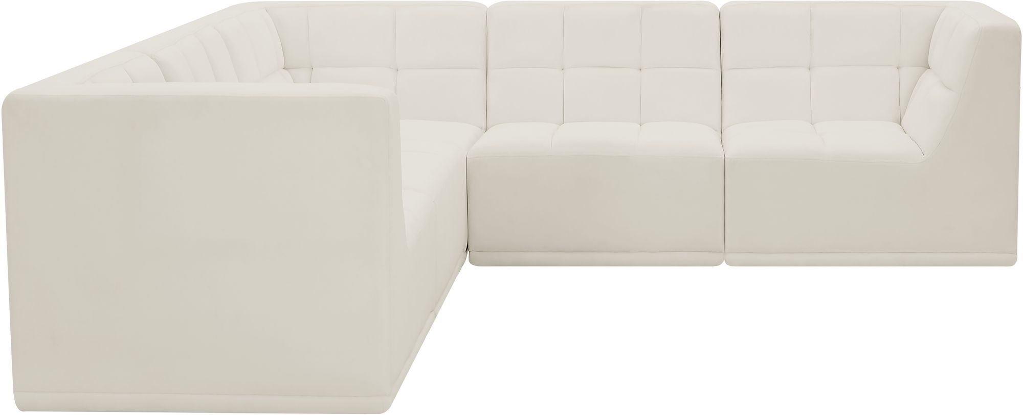 Relax 98" 5-Piece Velvet Modular Sectional