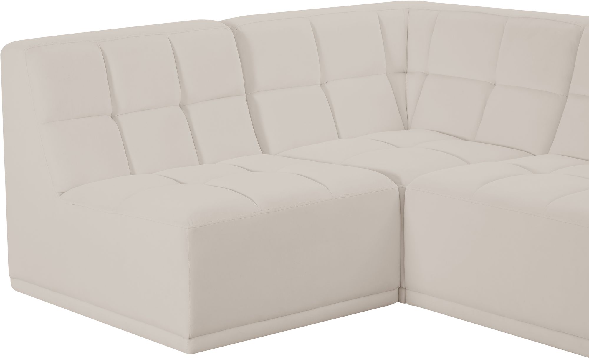 Relax 94" 5-Piece Velvet Modular Sectional