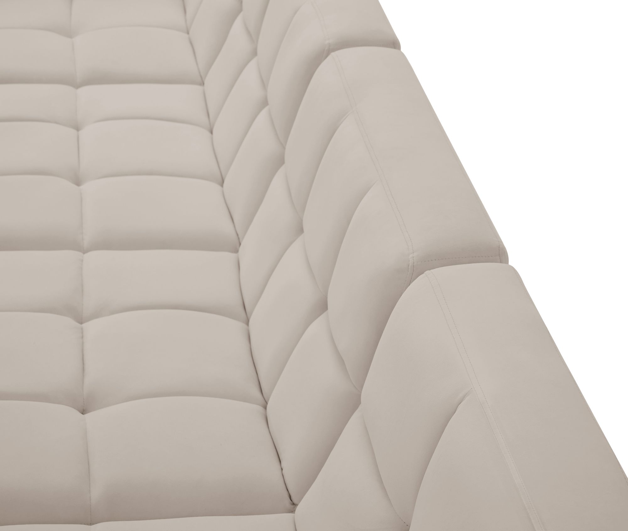 Relax 128" 6-Piece Velvet Modular Sectional