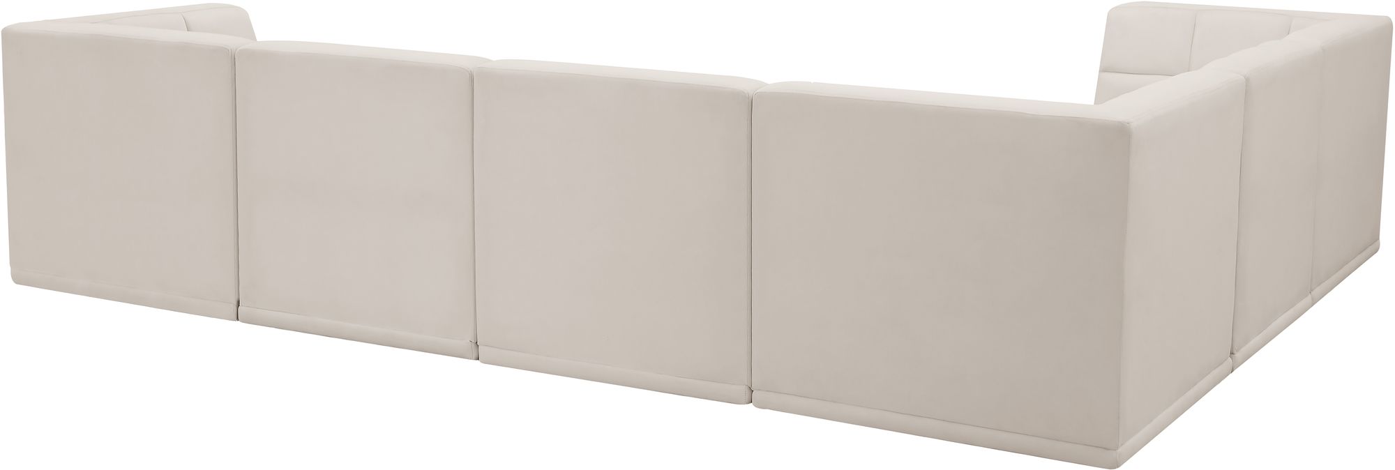 Relax 128" 6-Piece Velvet Modular Sectional
