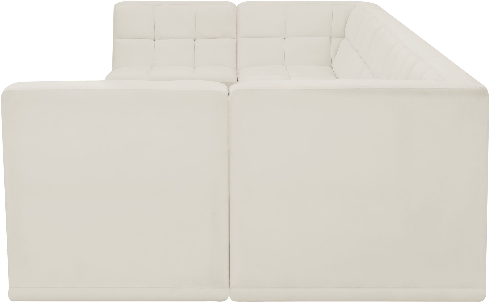Relax 158" 7-Piece Velvet Modular U-Shape Sectional