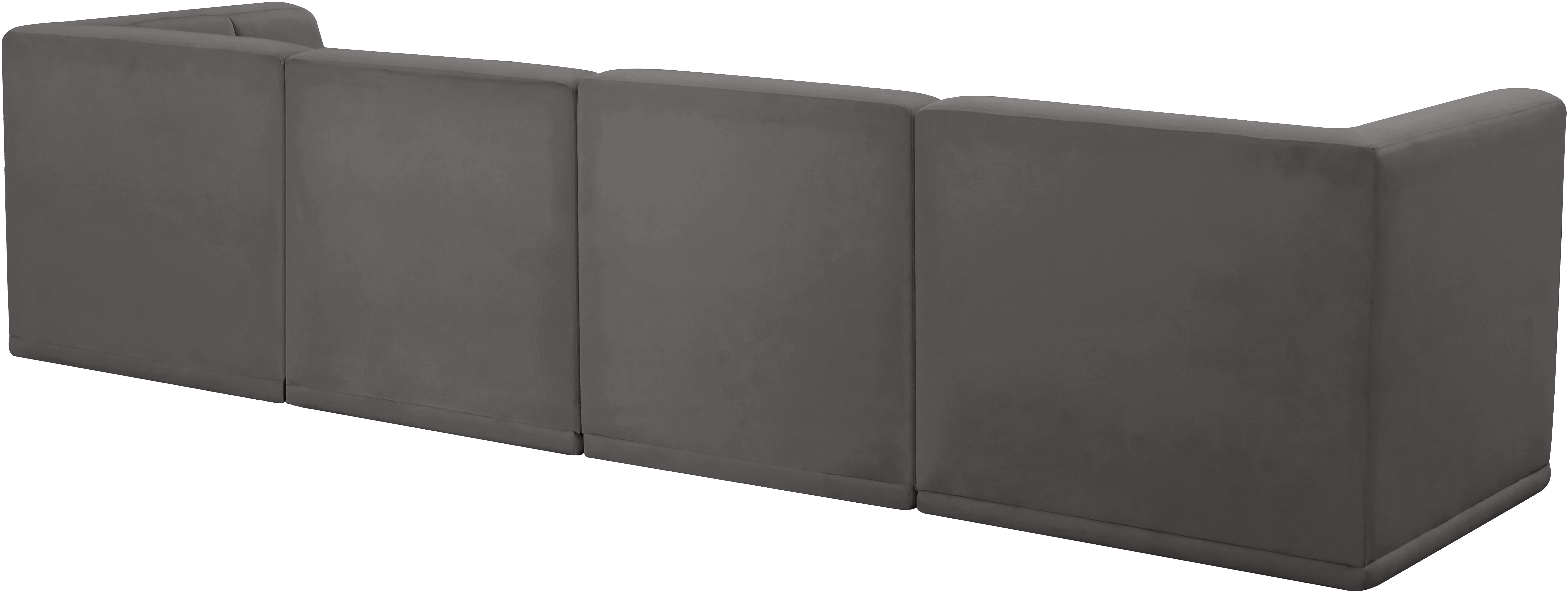 Relax 128" Velvet Modular Sofa