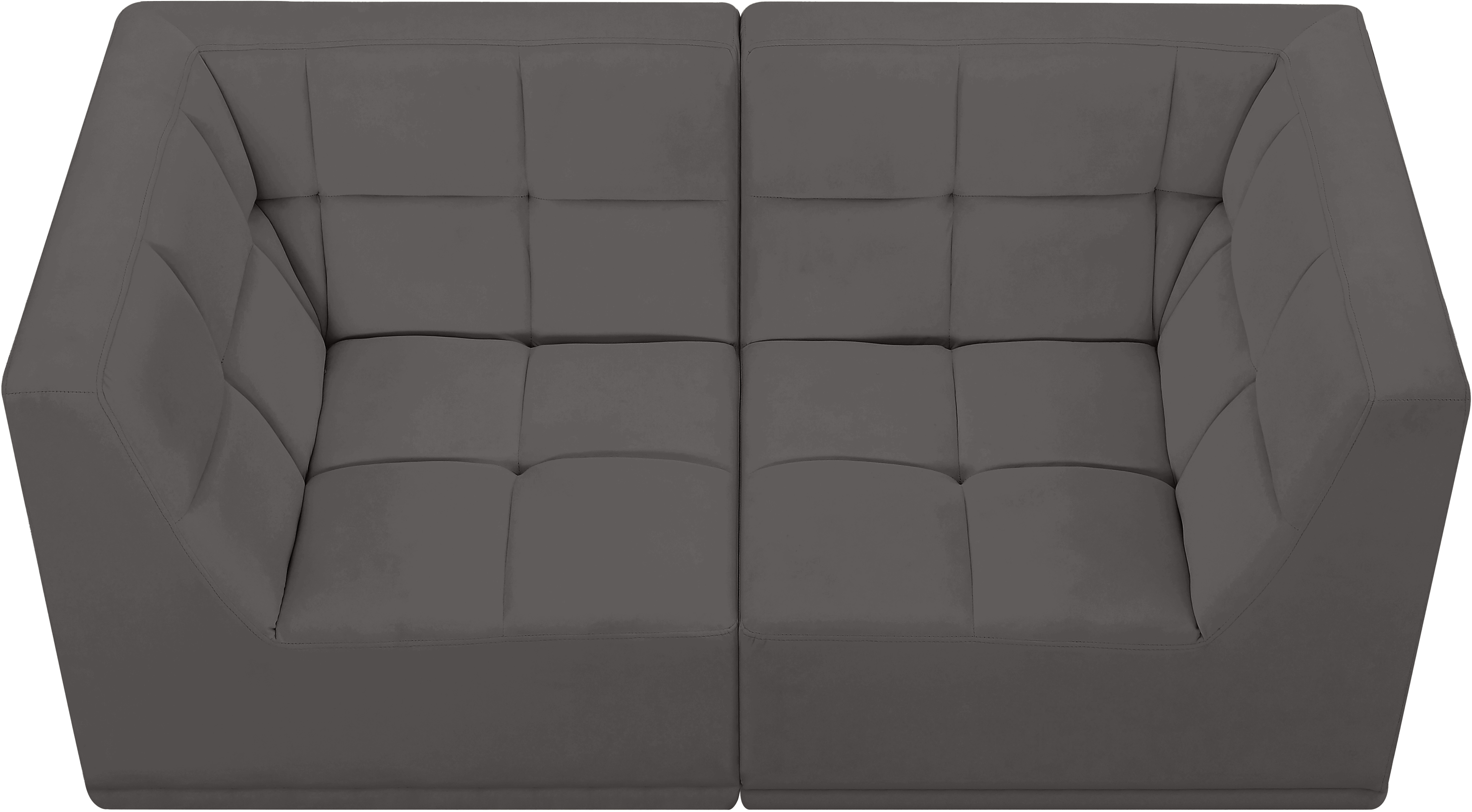 Relax 68" Velvet Modular Sofa