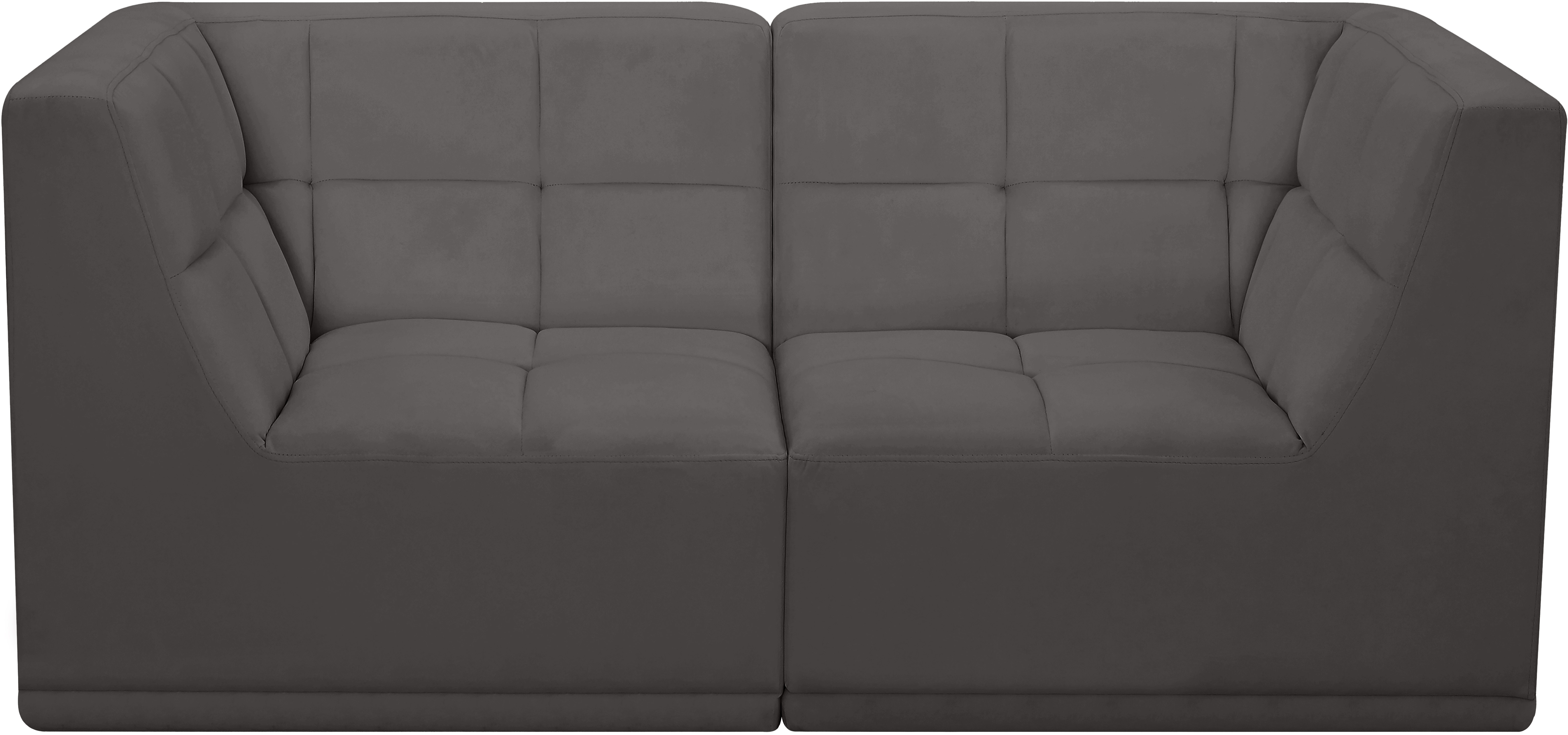 Relax 68" Velvet Modular Sofa
