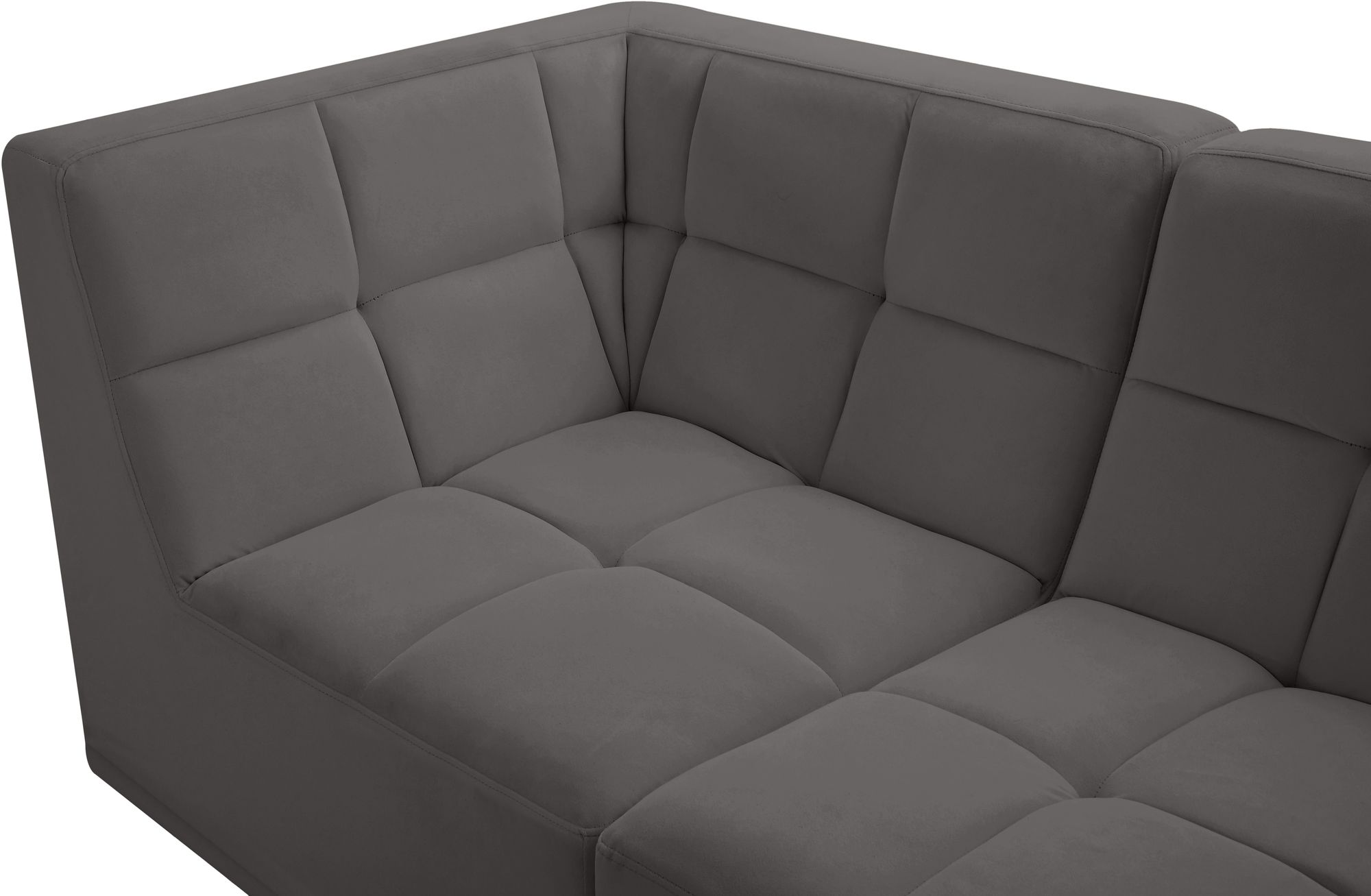 Relax 98" 4-Piece Velvet Modular Sectional