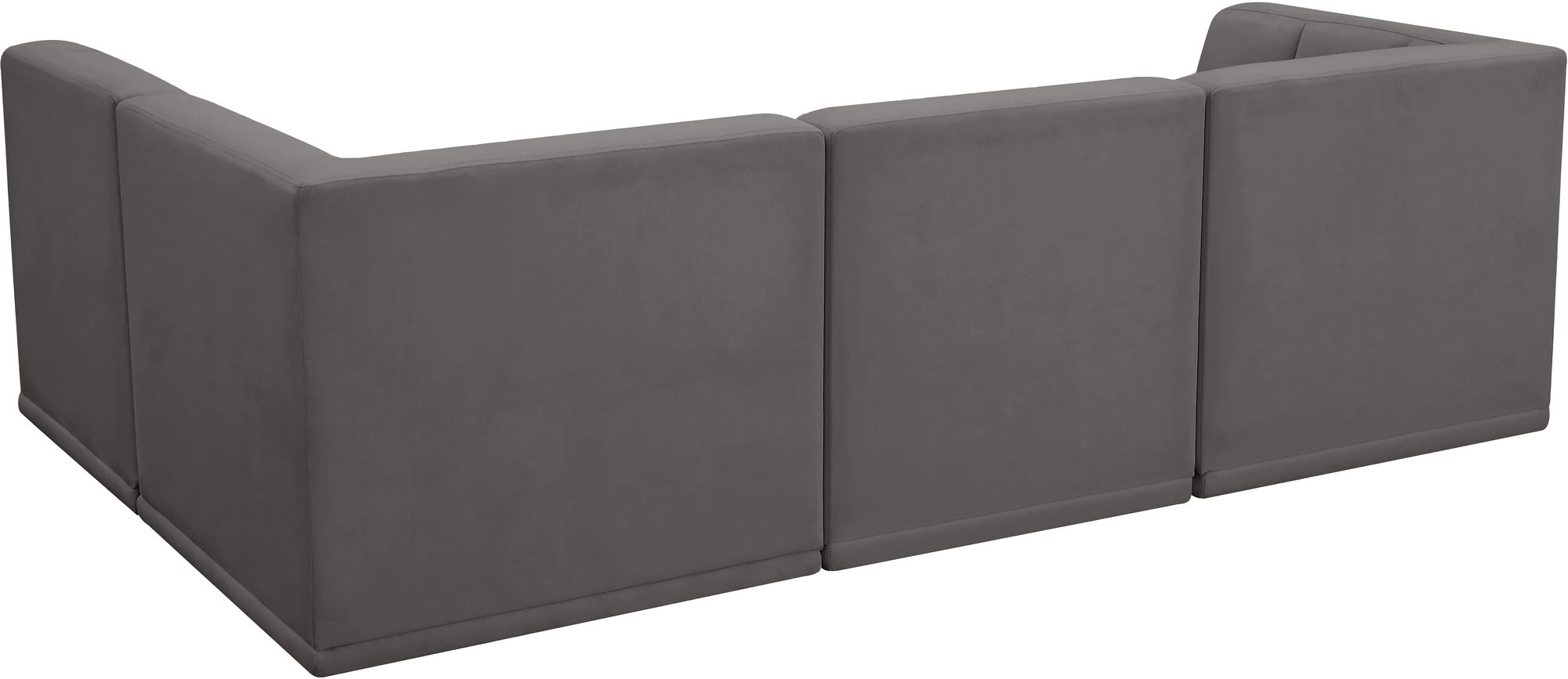 Relax 98" 4-Piece Velvet Modular Sectional