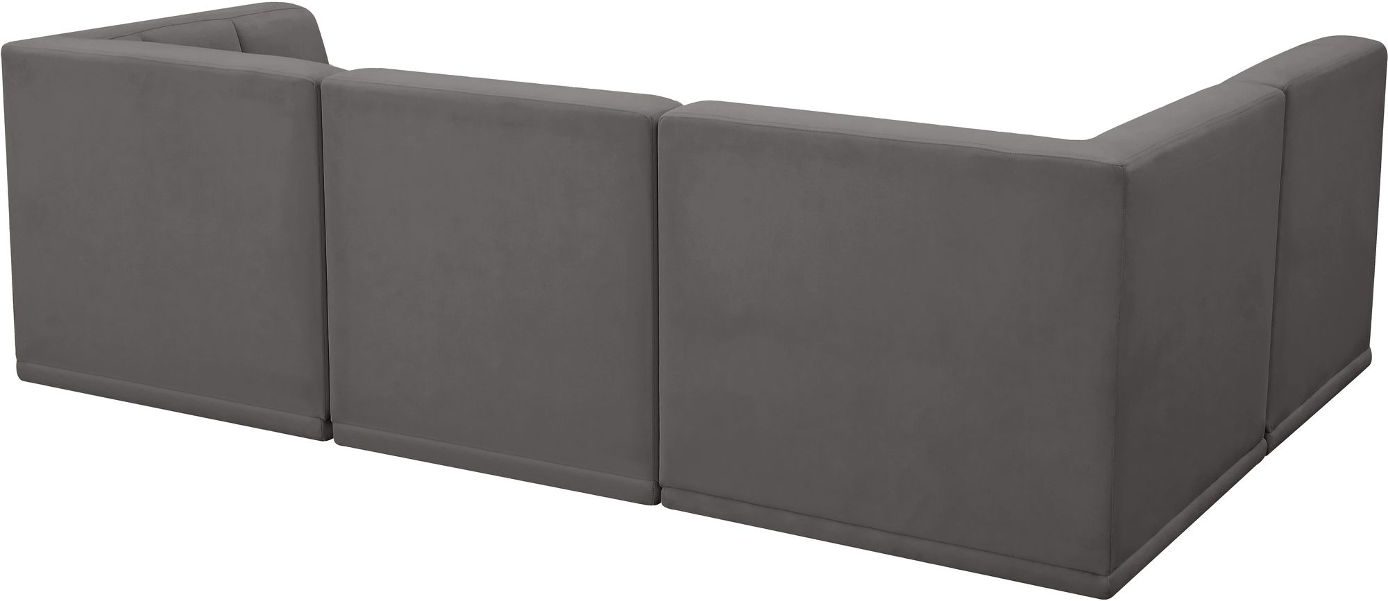 Relax 98" 4-Piece Velvet Modular Sectional