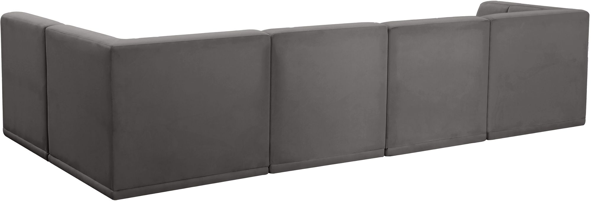 Relax 128" 5-Piece Velvet Modular Sectional