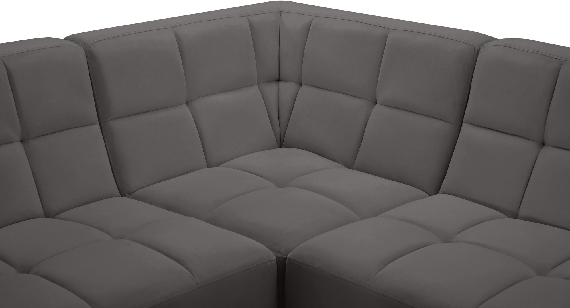Relax 98" 5-Piece Velvet Modular Sectional
