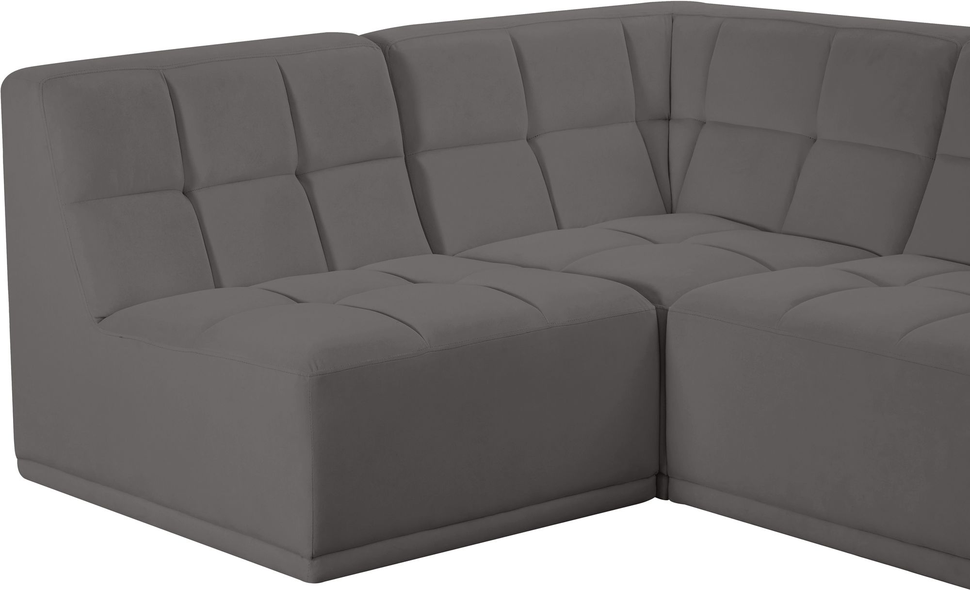 Relax 94" 5-Piece Velvet Modular Sectional