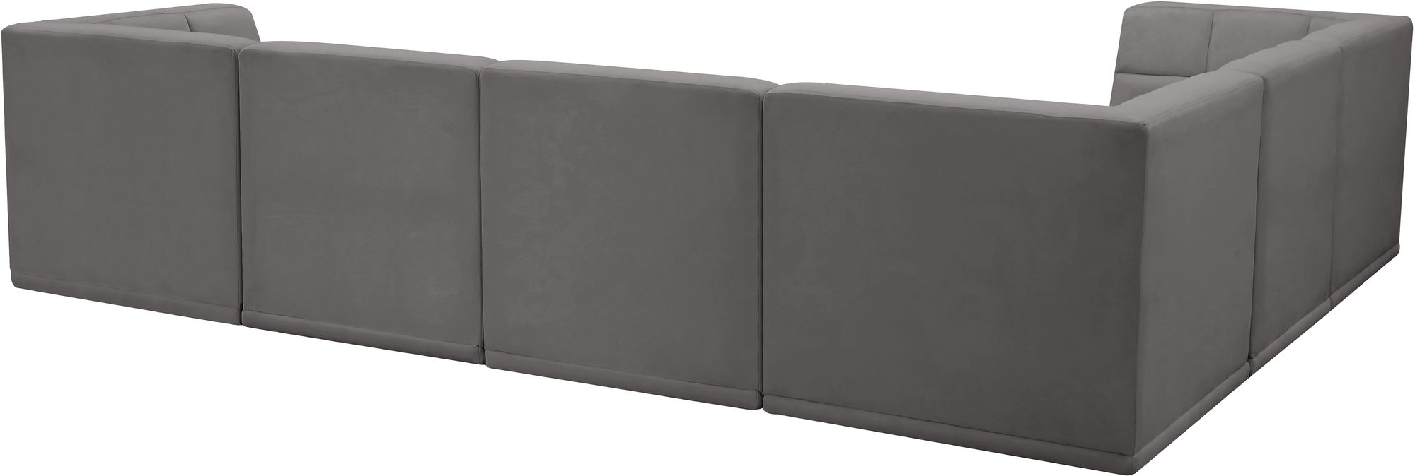 Relax 128" 6-Piece Velvet Modular Sectional