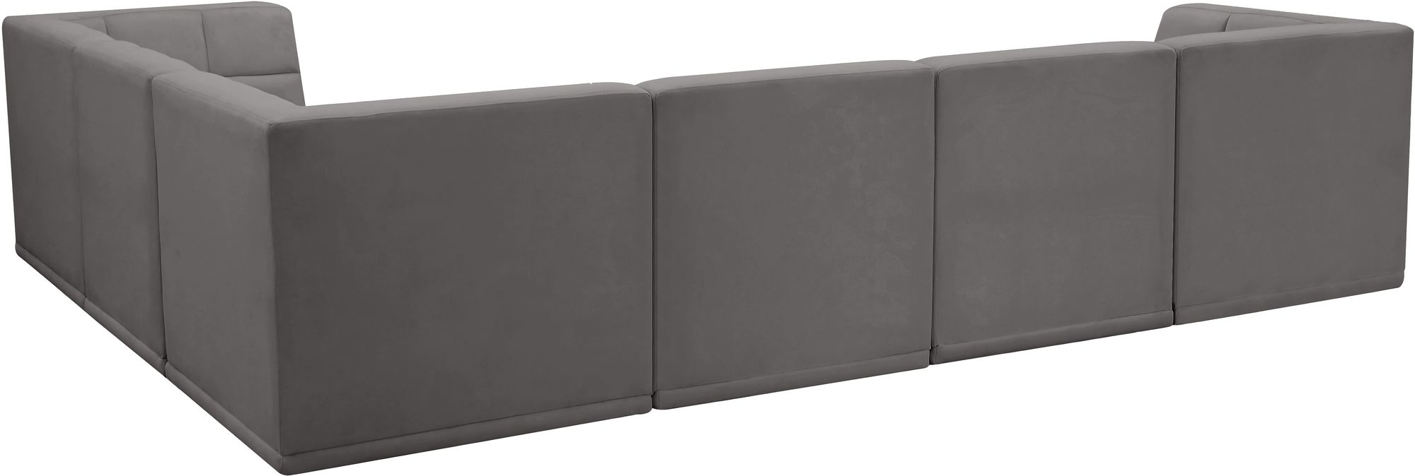 Relax 128" 6-Piece Velvet Modular Sectional