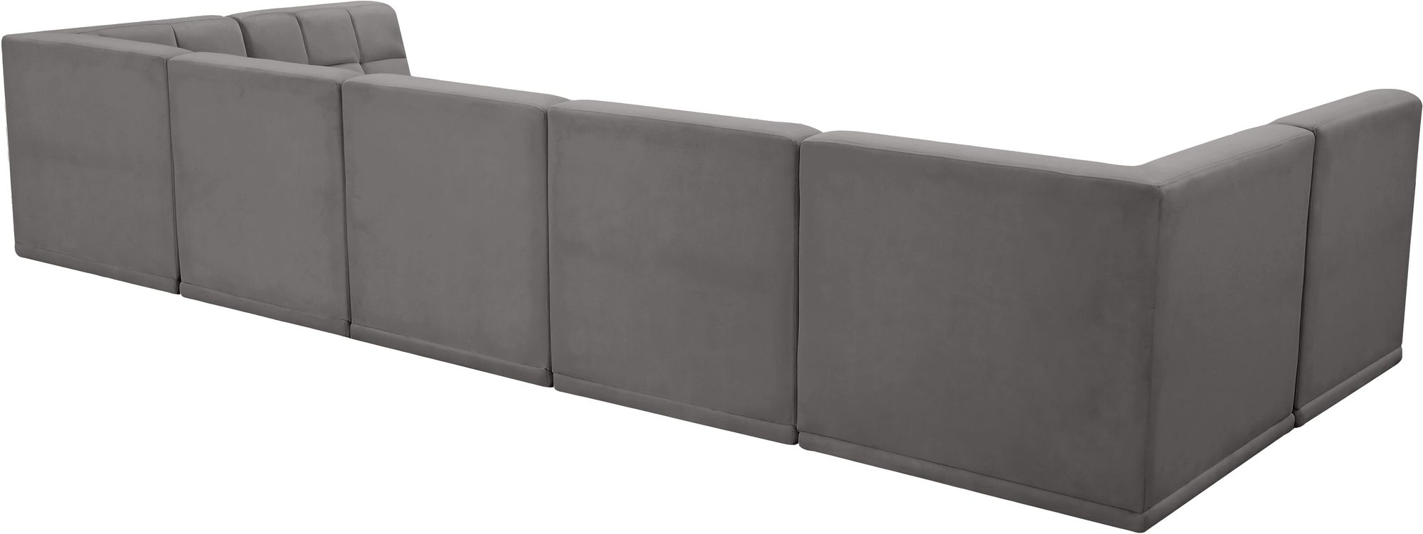 Relax 158" 7-Piece Velvet Modular U-Shape Sectional